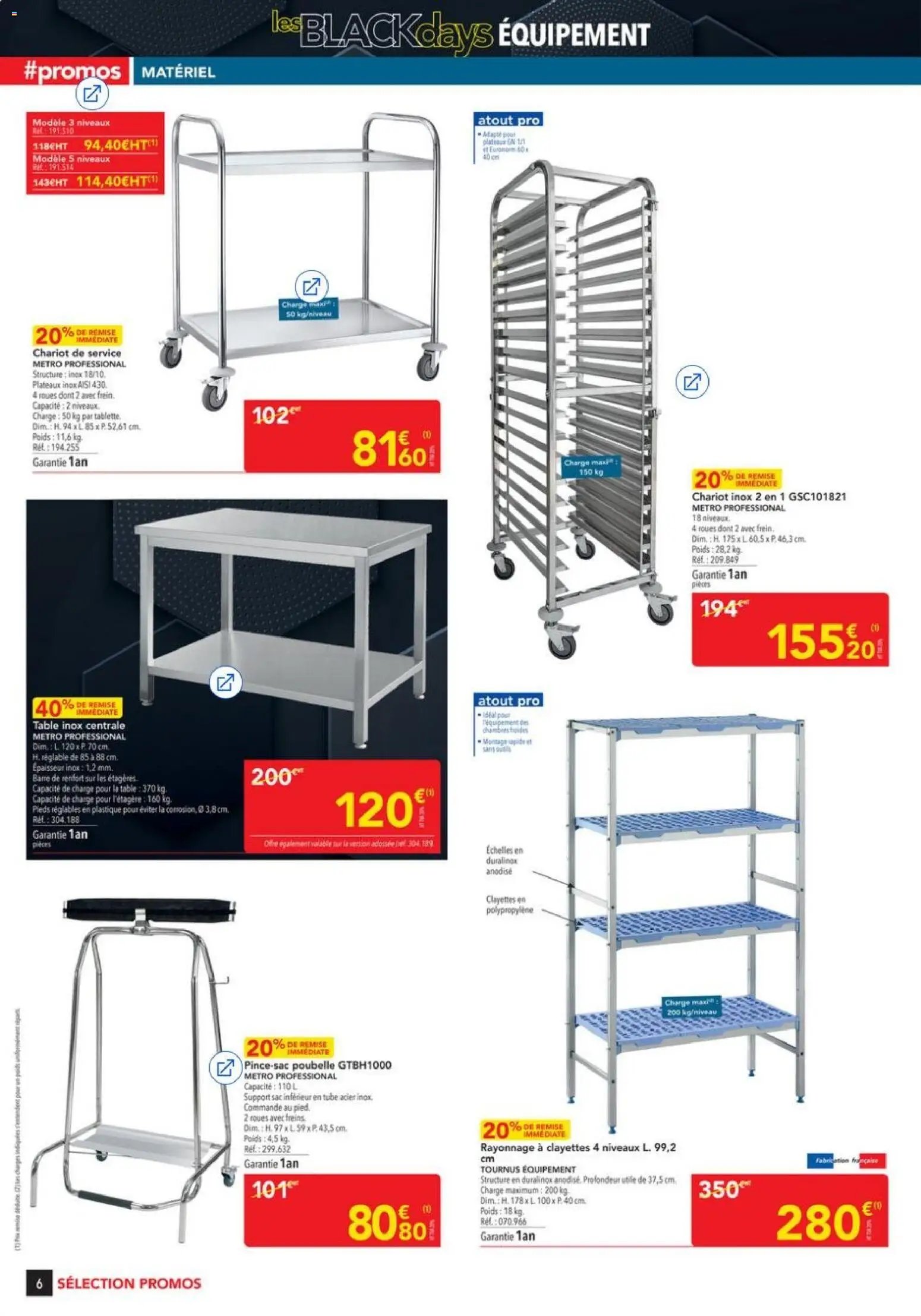 METRO - Les Black Days Equipement