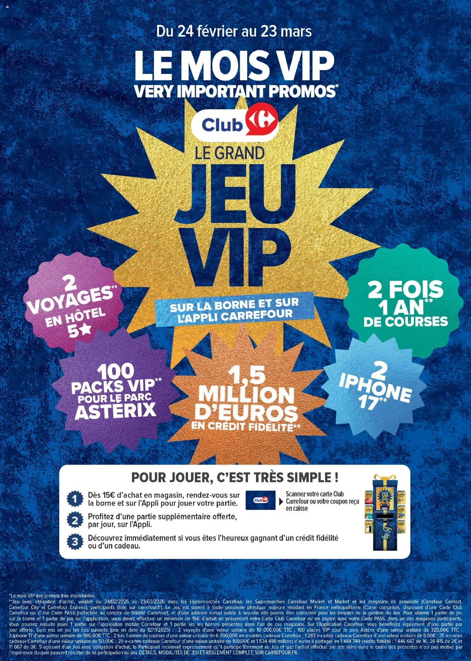 Carrefour contact Vip: des promos très importantes (2026-02-24 - 2026-03-25)