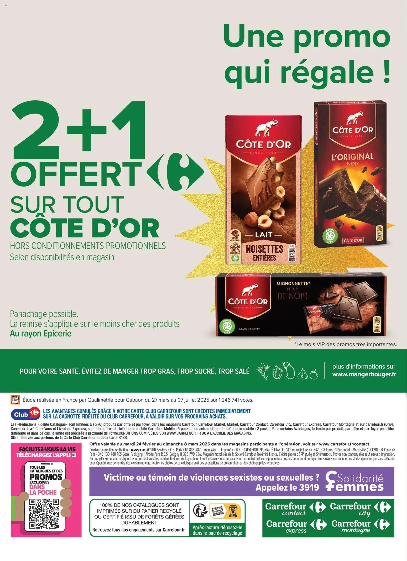 Carrefour contact Vip: des promos très importantes (2026-02-24 - 2026-03-25)
