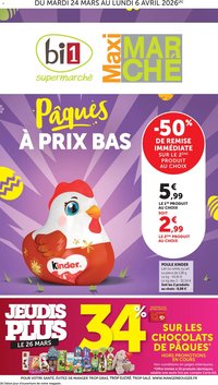 bi1 Catalogue Pâques à prix bas maxi marché