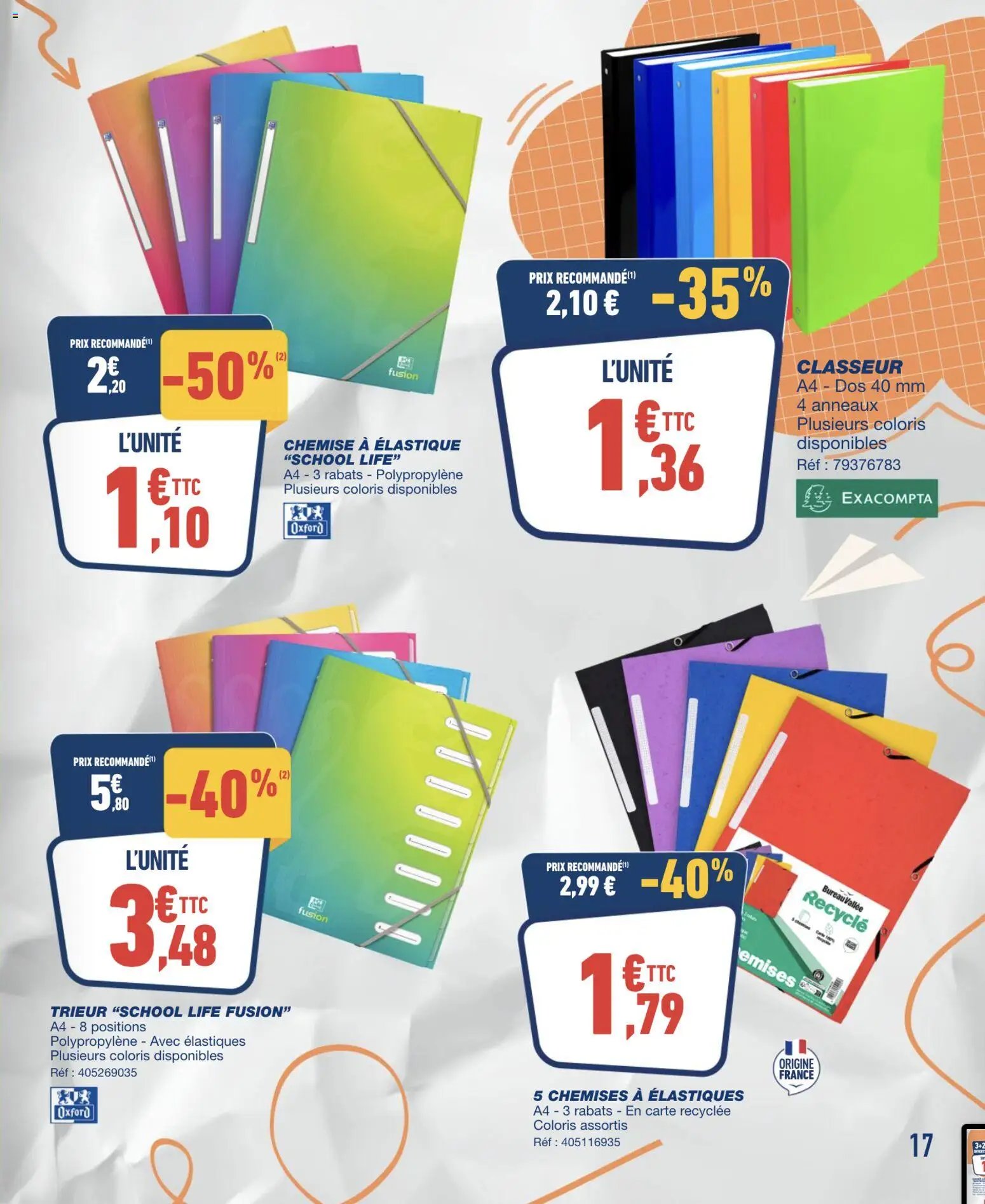 Bureau Vallée catalogue