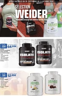 Costco Sélection de produits Weider septembre octobre 2026