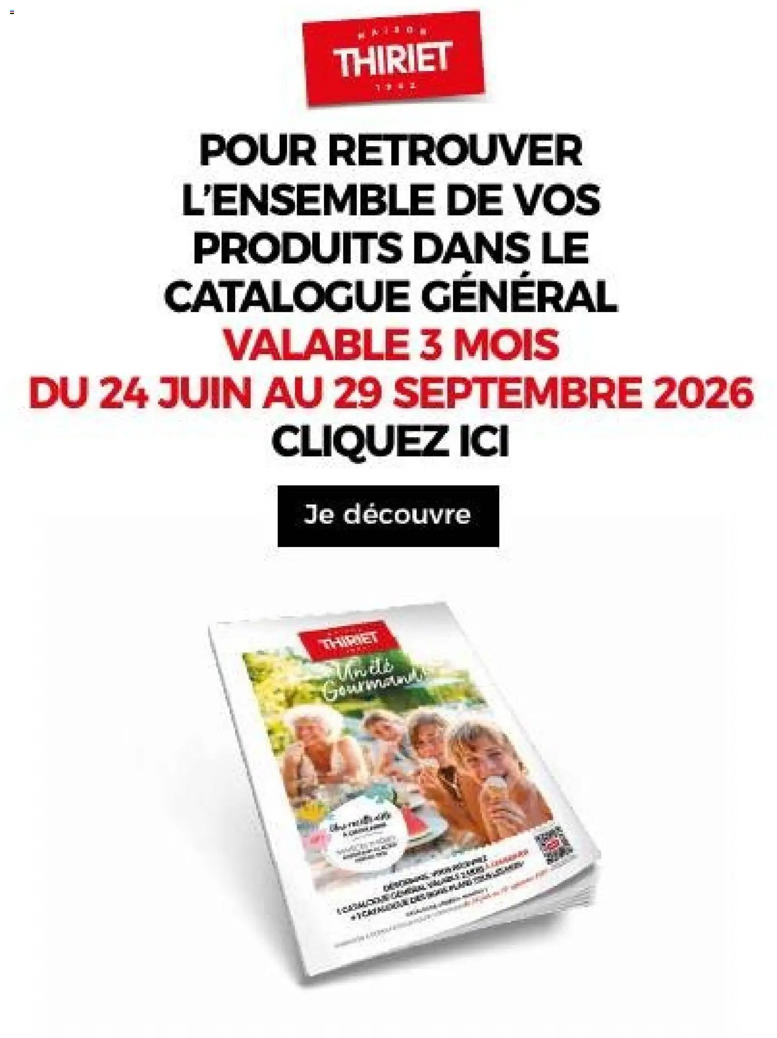 Thiriet - Catalogue Livraison 2026