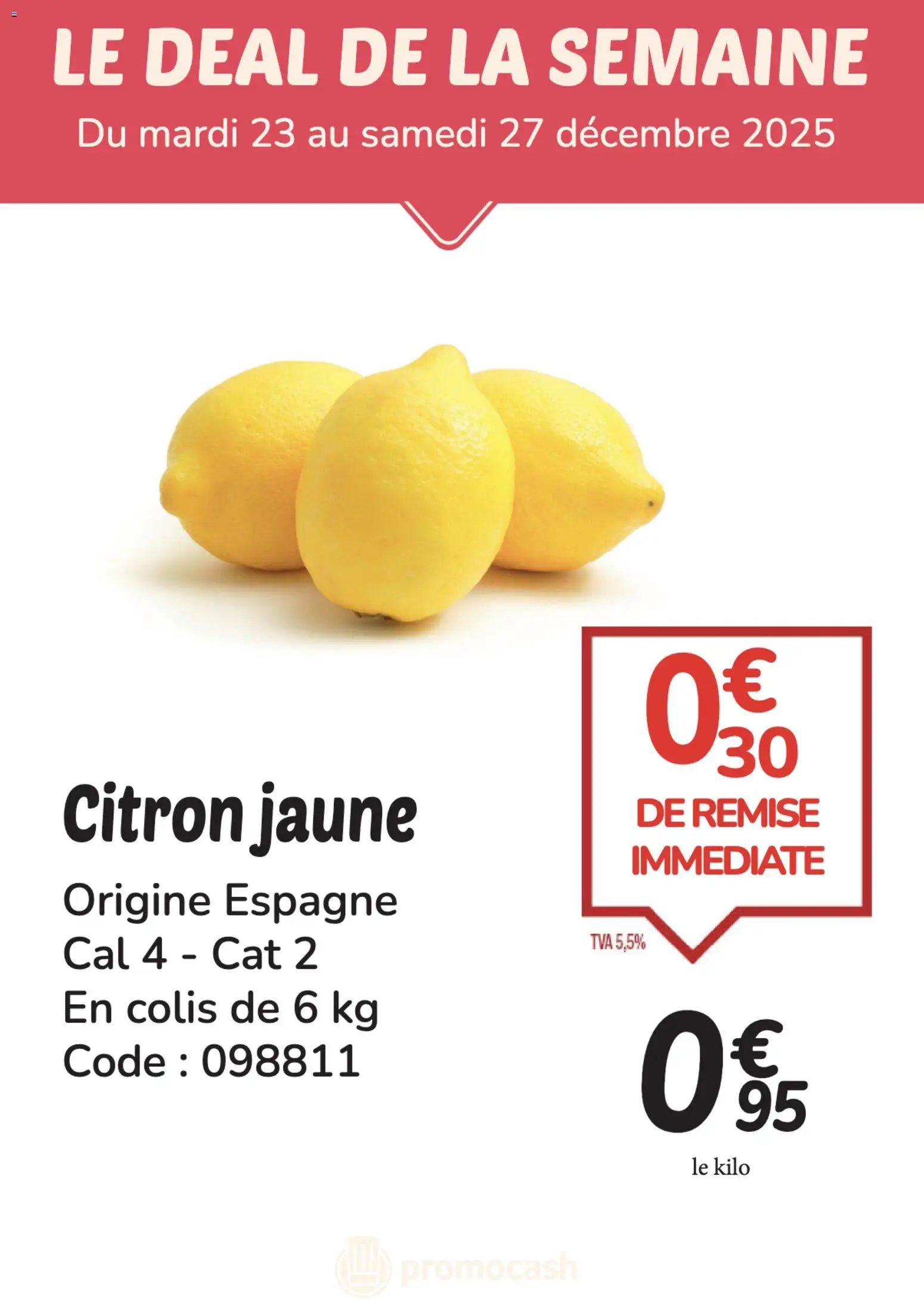 Promocash PROMO citron