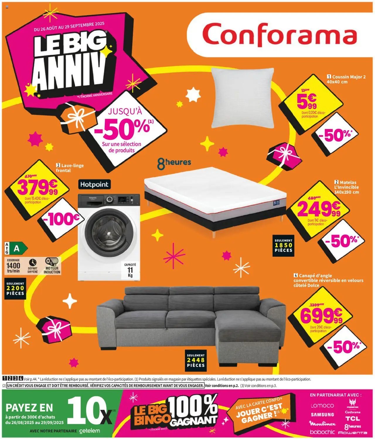 Conforama catalogue (2025-08-26 - 2025-09-29)