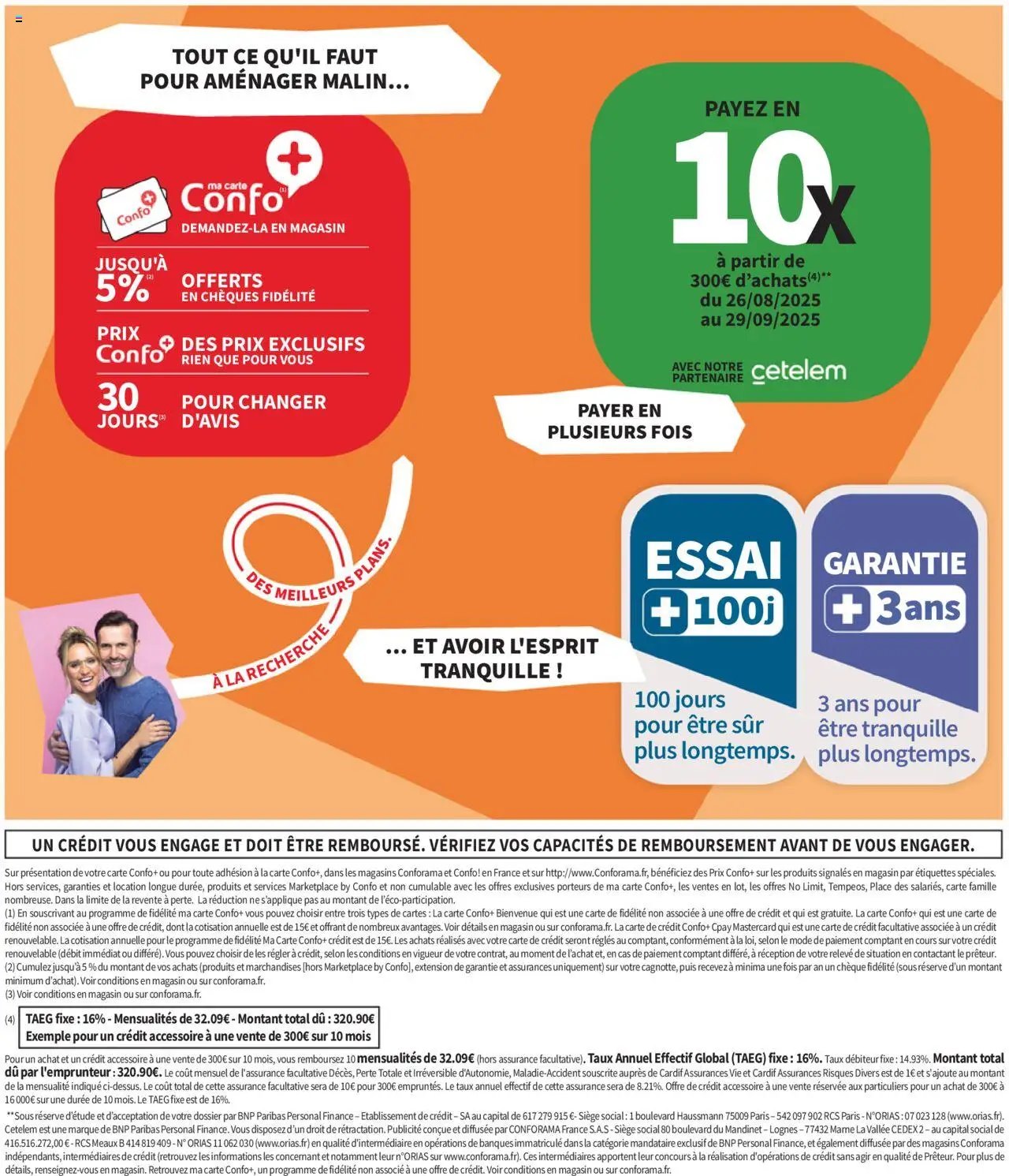 Conforama catalogue (2025-08-26 - 2025-09-29)