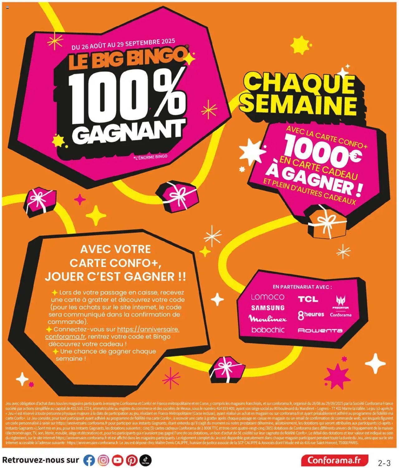 Conforama catalogue (2025-08-26 - 2025-09-29)