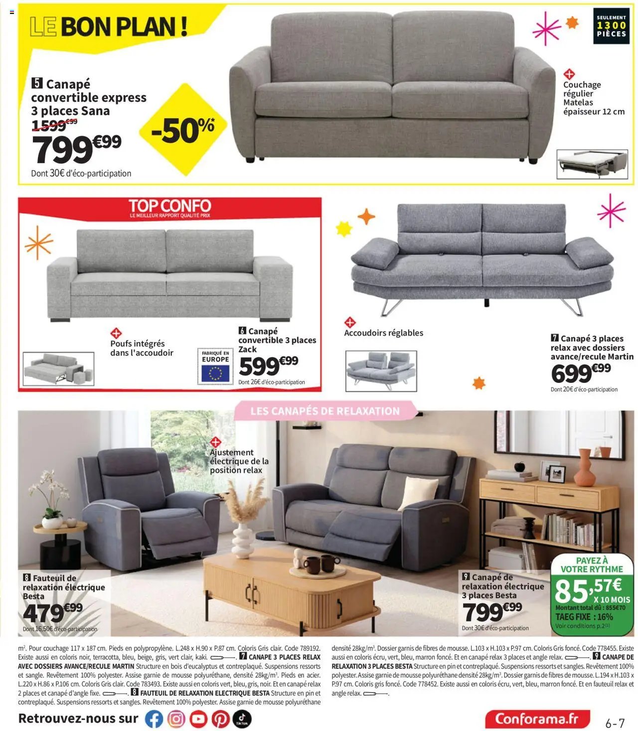 Conforama catalogue (2025-08-26 - 2025-09-29)