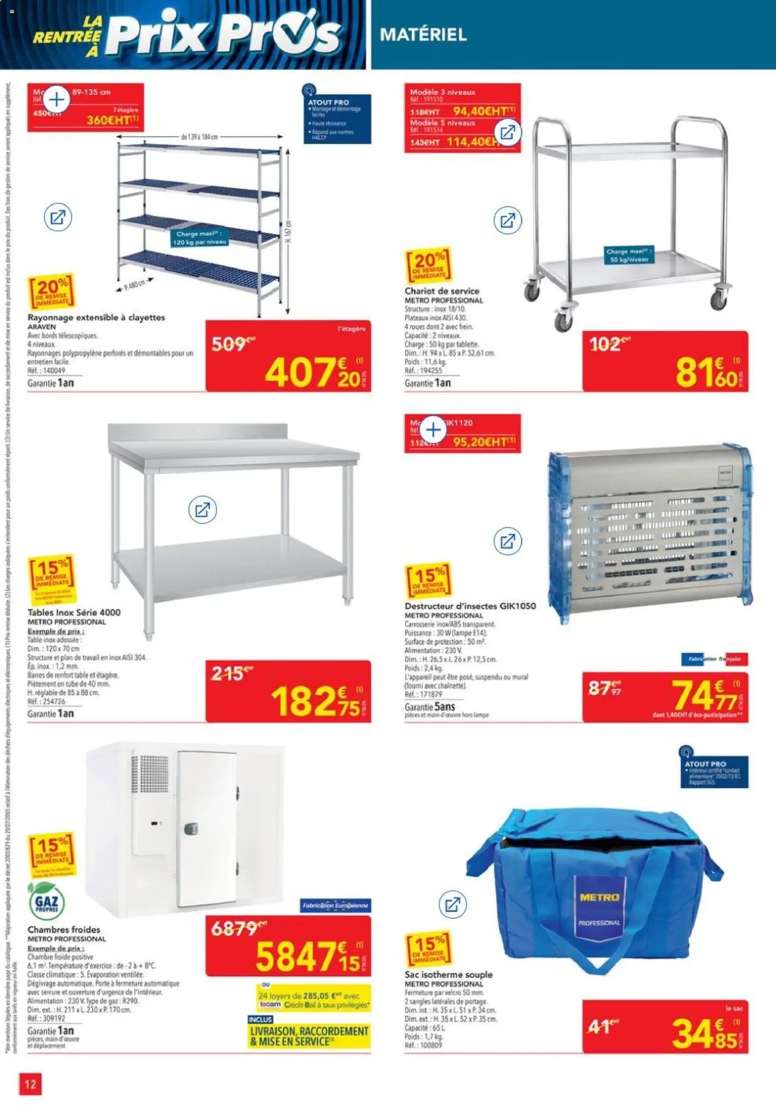 METRO - Offres Prix & Promos Equipement