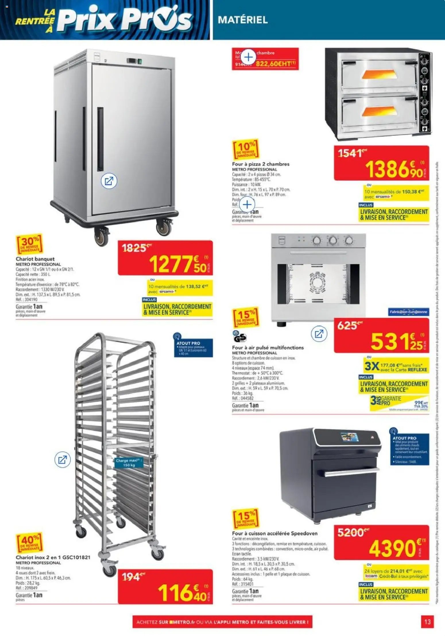 METRO - Offres Prix & Promos Equipement