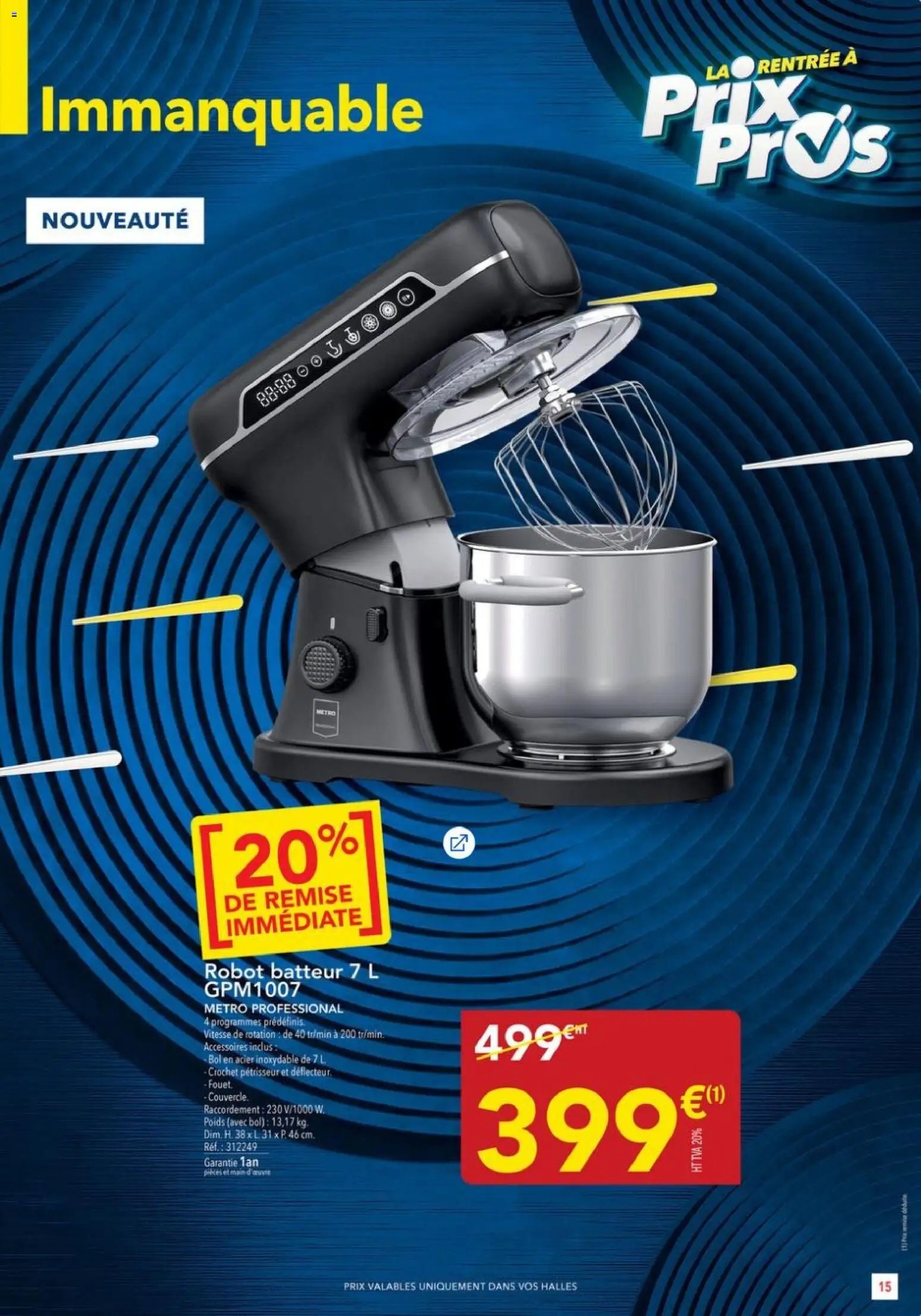 METRO - Offres Prix & Promos Equipement