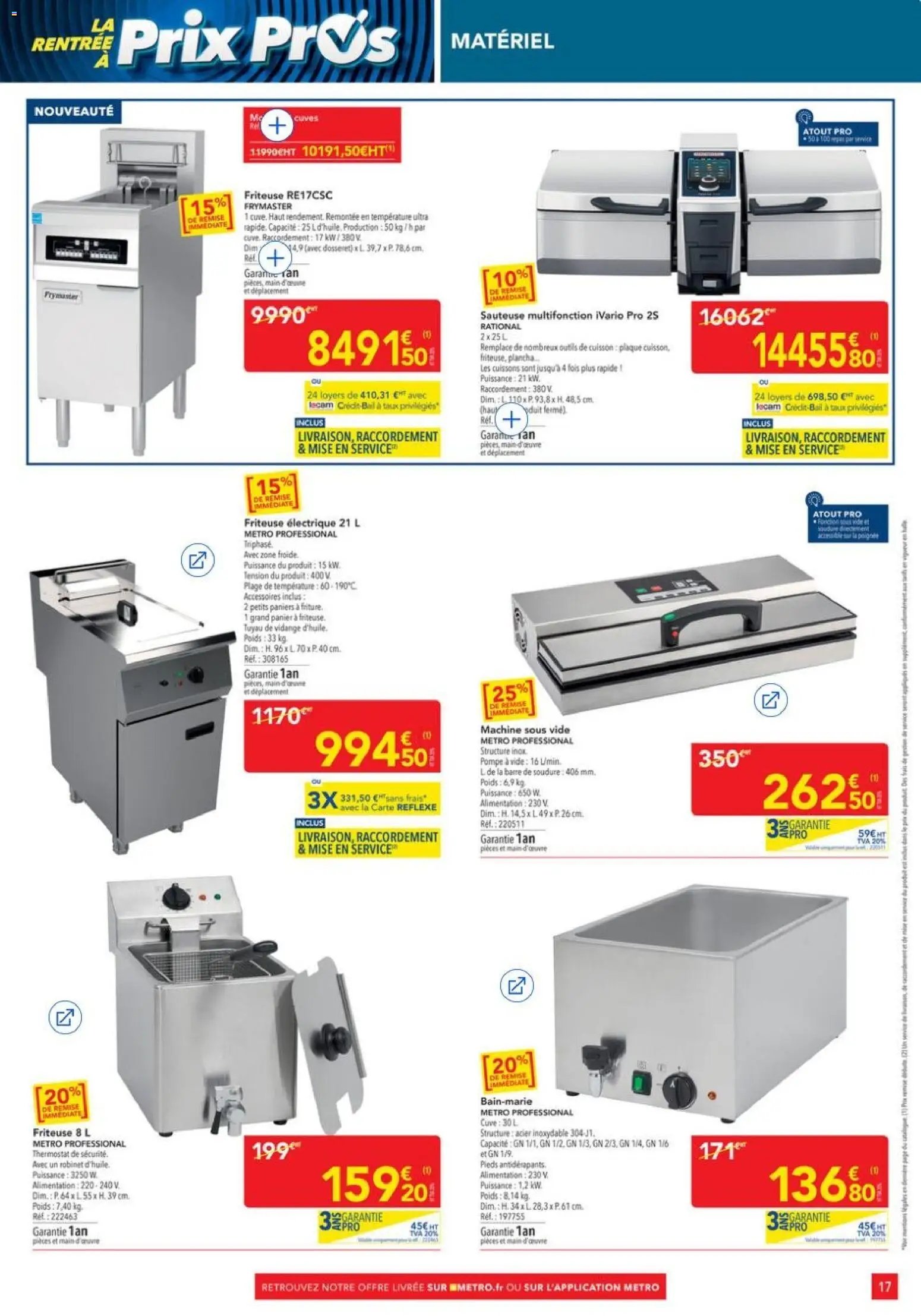 METRO - Offres Prix & Promos Equipement
