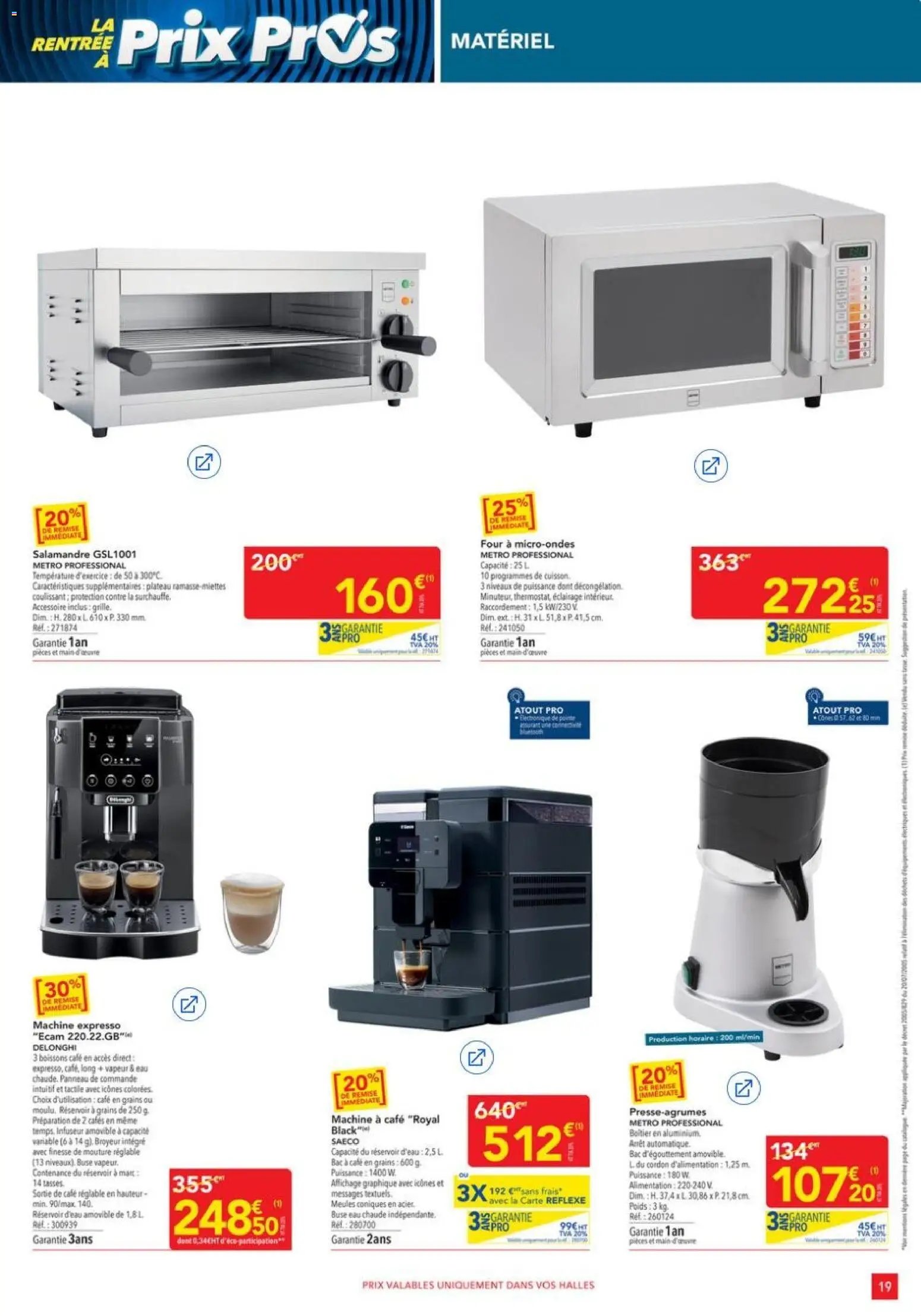 METRO - Offres Prix & Promos Equipement