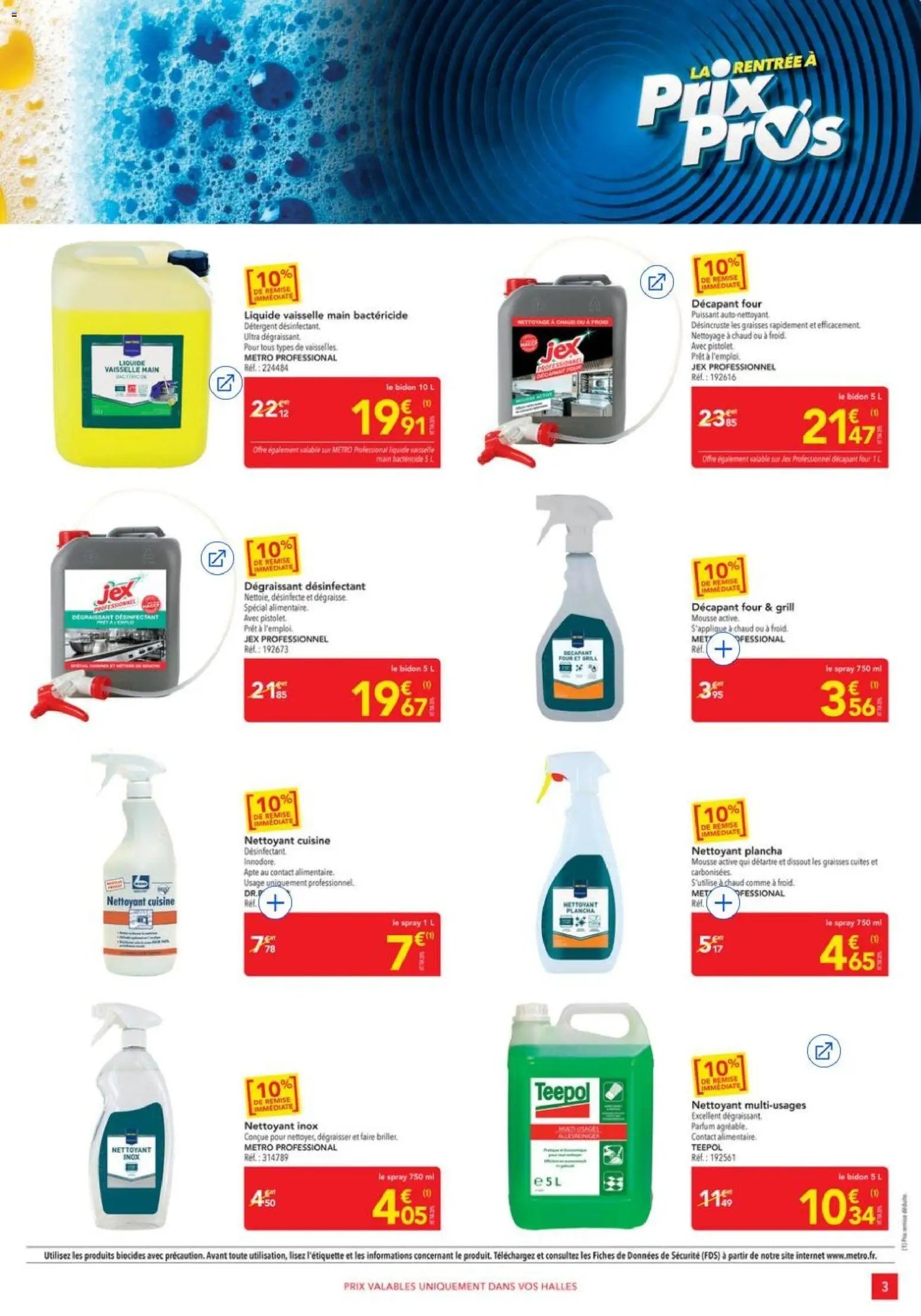 METRO - Offres Prix & Promos Equipement