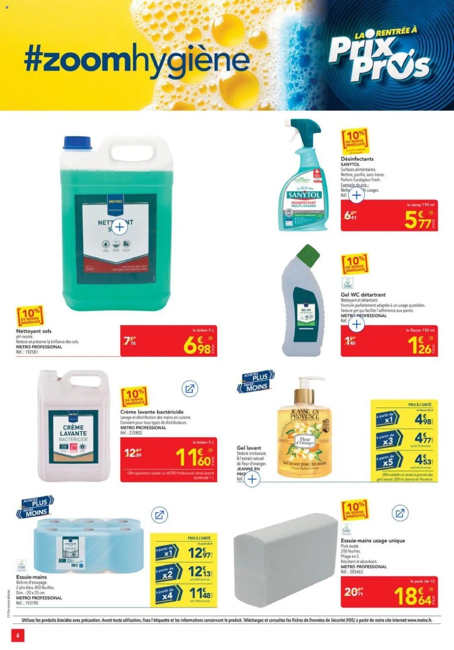 METRO - Offres Prix & Promos Equipement