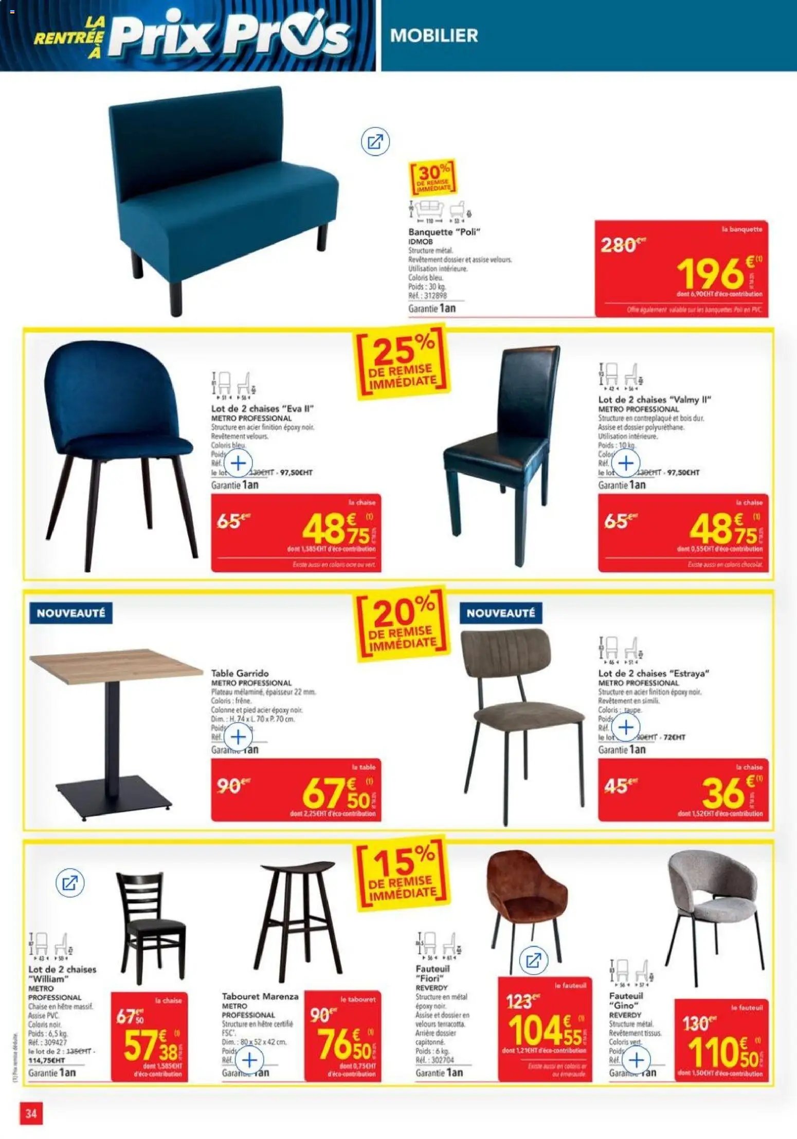 METRO - Offres Prix & Promos Equipement