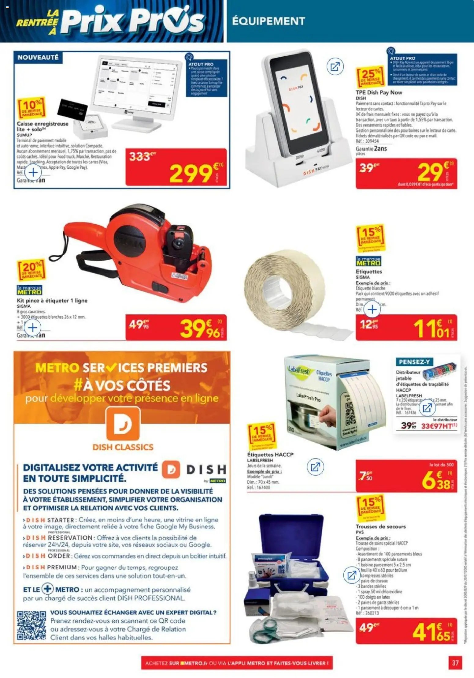 METRO - Offres Prix & Promos Equipement