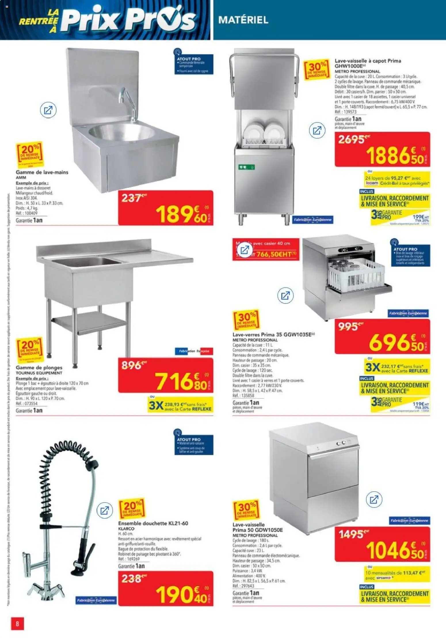 METRO - Offres Prix & Promos Equipement