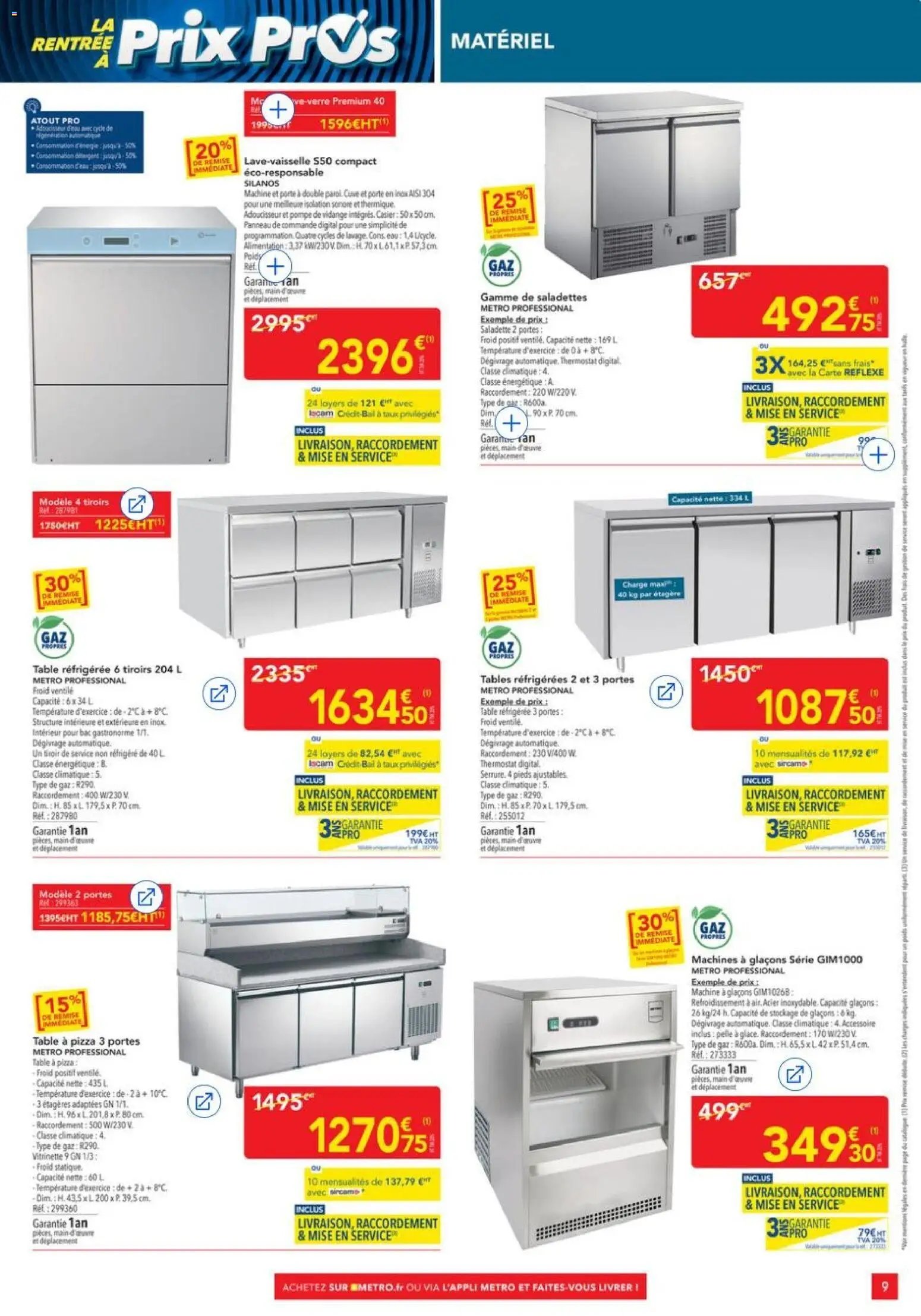 METRO - Offres Prix & Promos Equipement