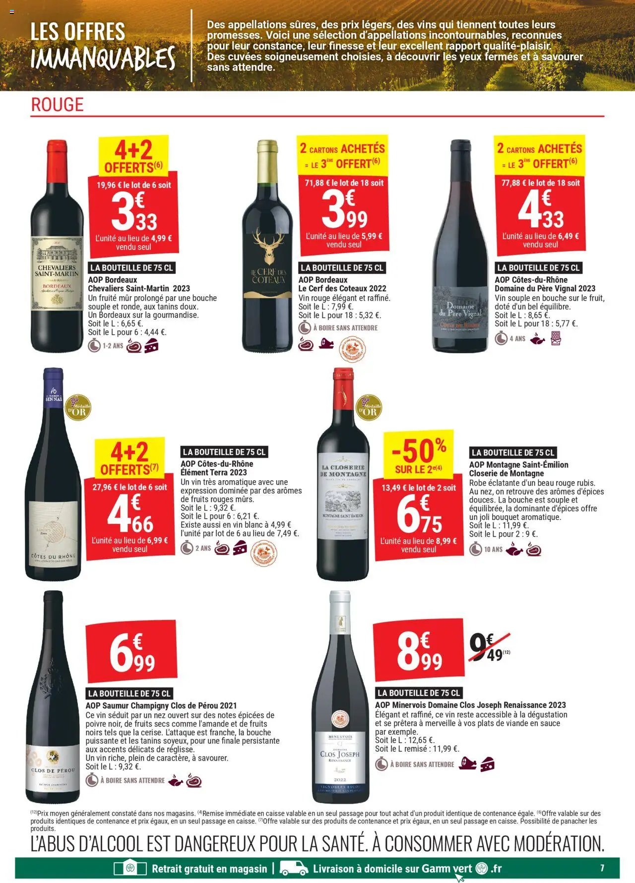 Gamm vert catalogue foire aux vins