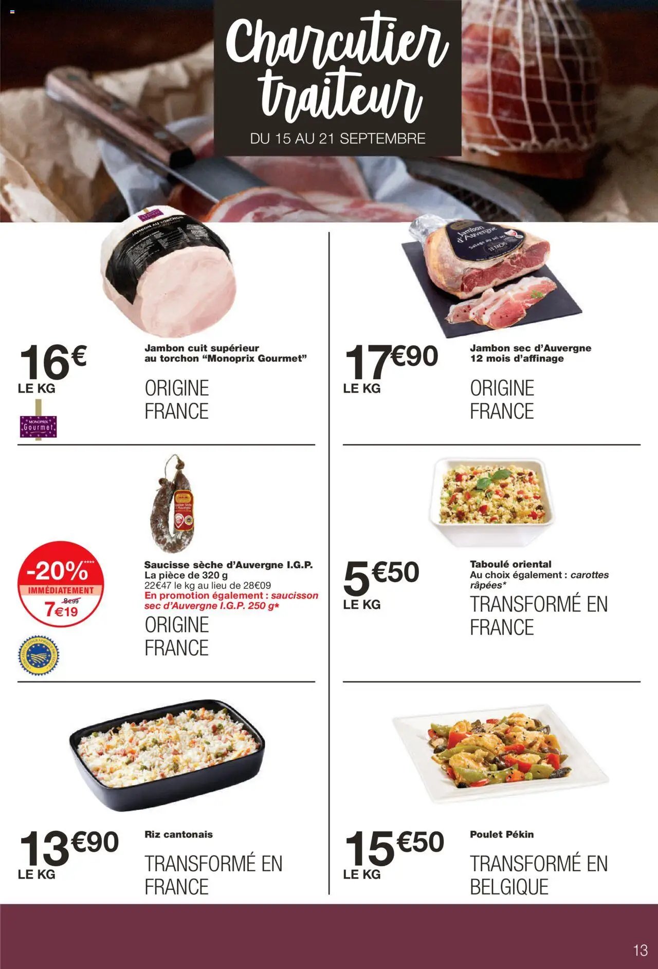Monoprix catalogue (2025-09-09 - 2025-09-21)