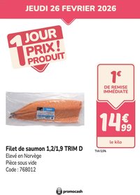 Promocash PROMO Filet saumon