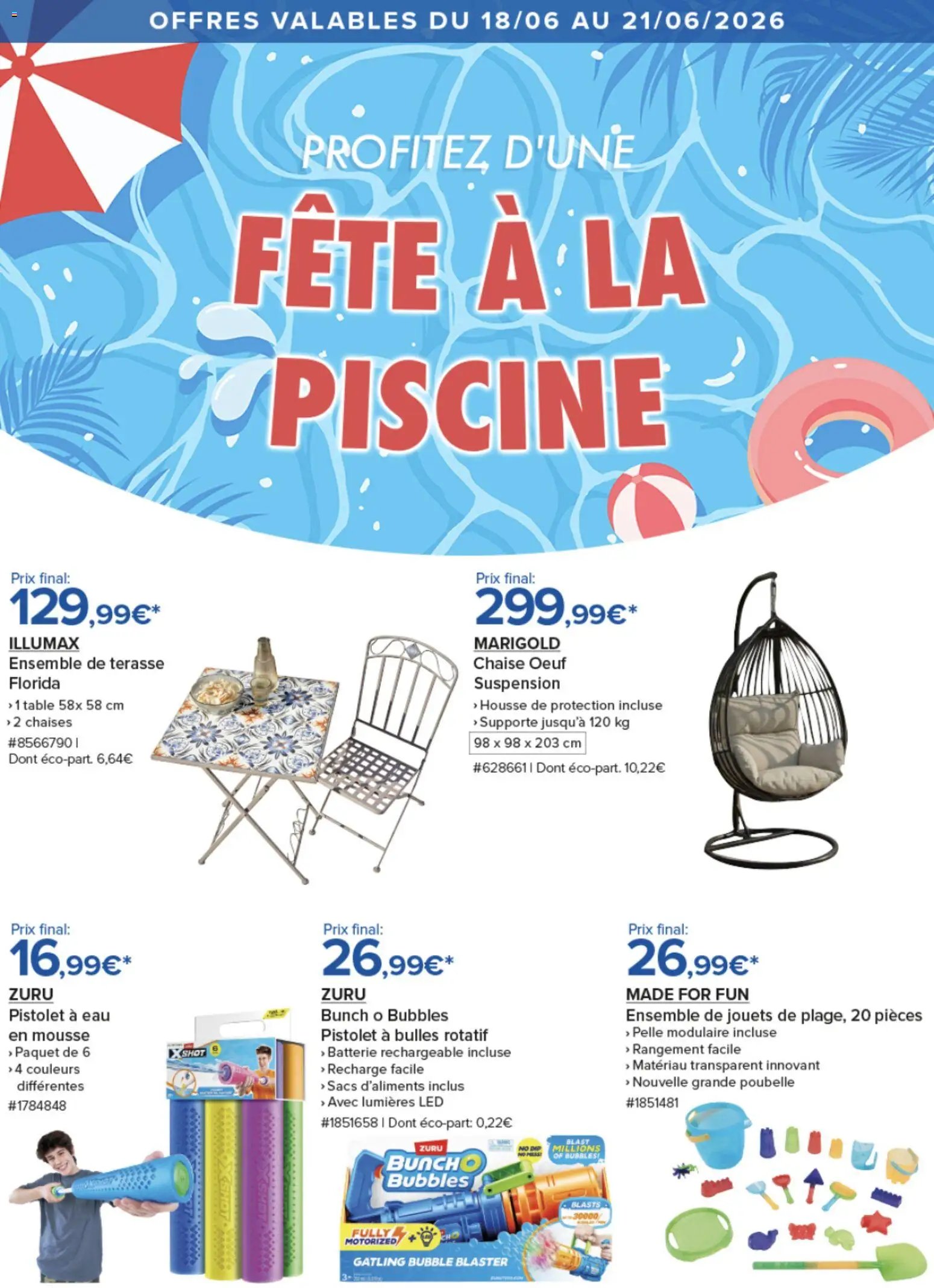 Costco Sélection pour profiter de la piscine