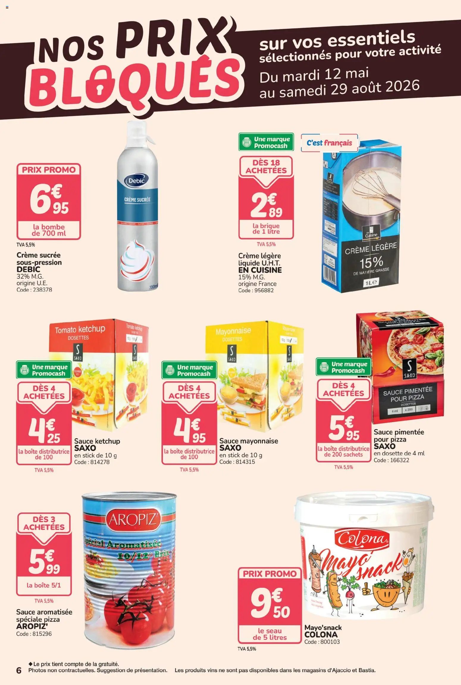 Promocash Nos prix bloqués