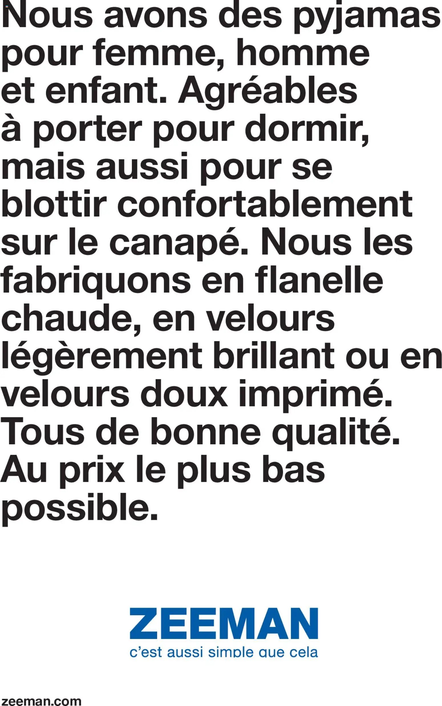 Zeeman catalogue Automne