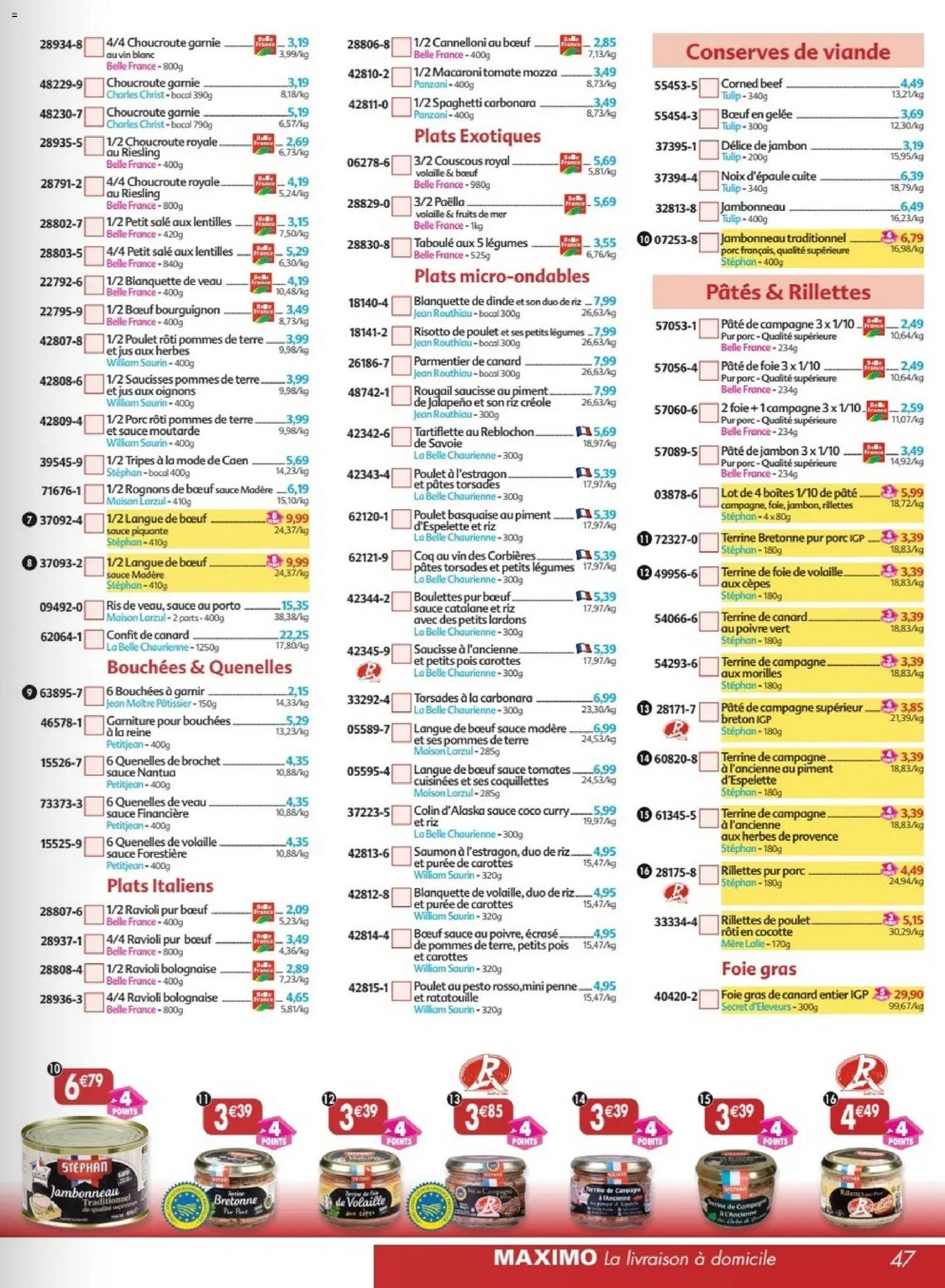 Maximo catalogue epicerie (2025-12-24 - 2026-01-22)