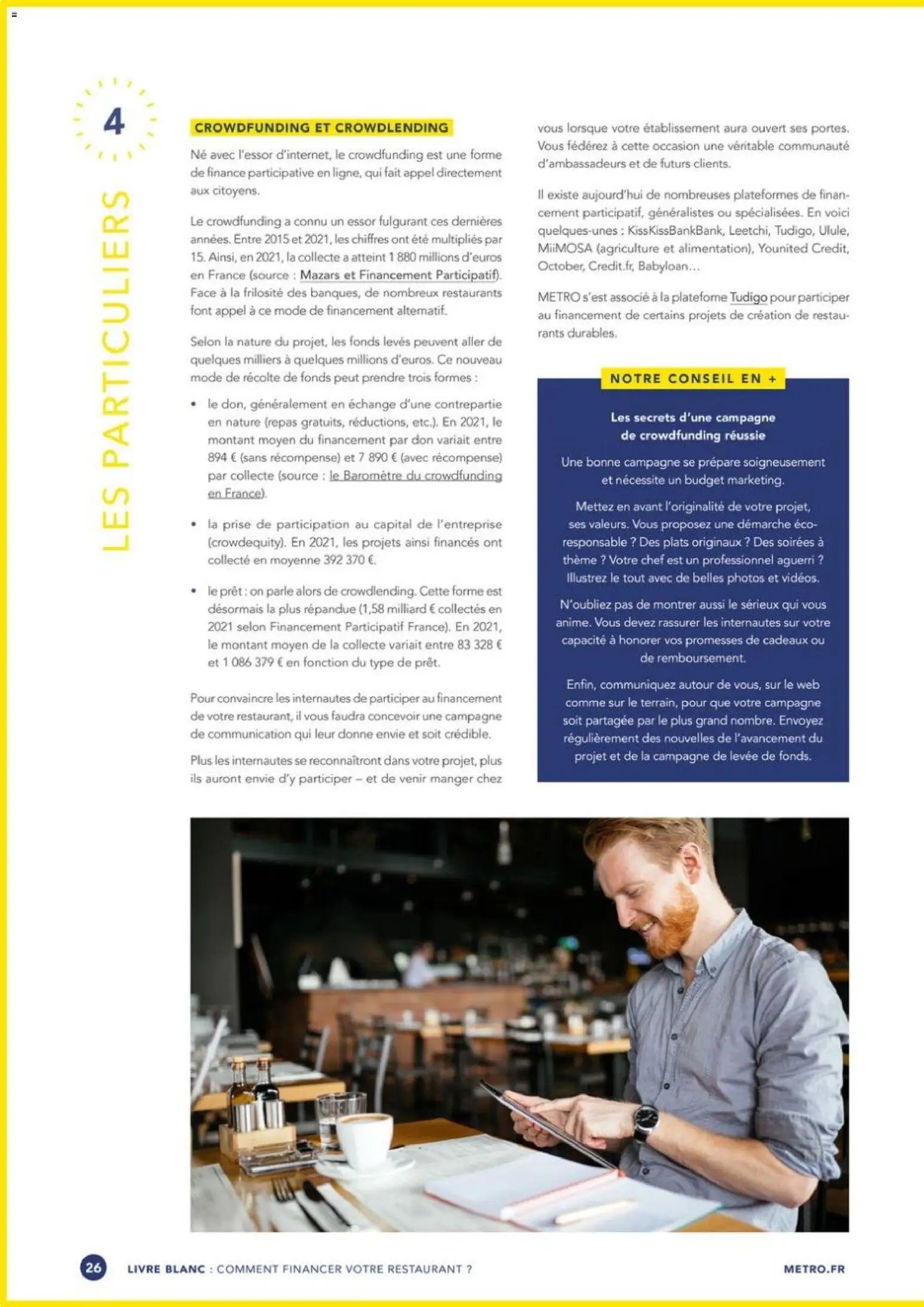 METRO - Guide financer son restaurant