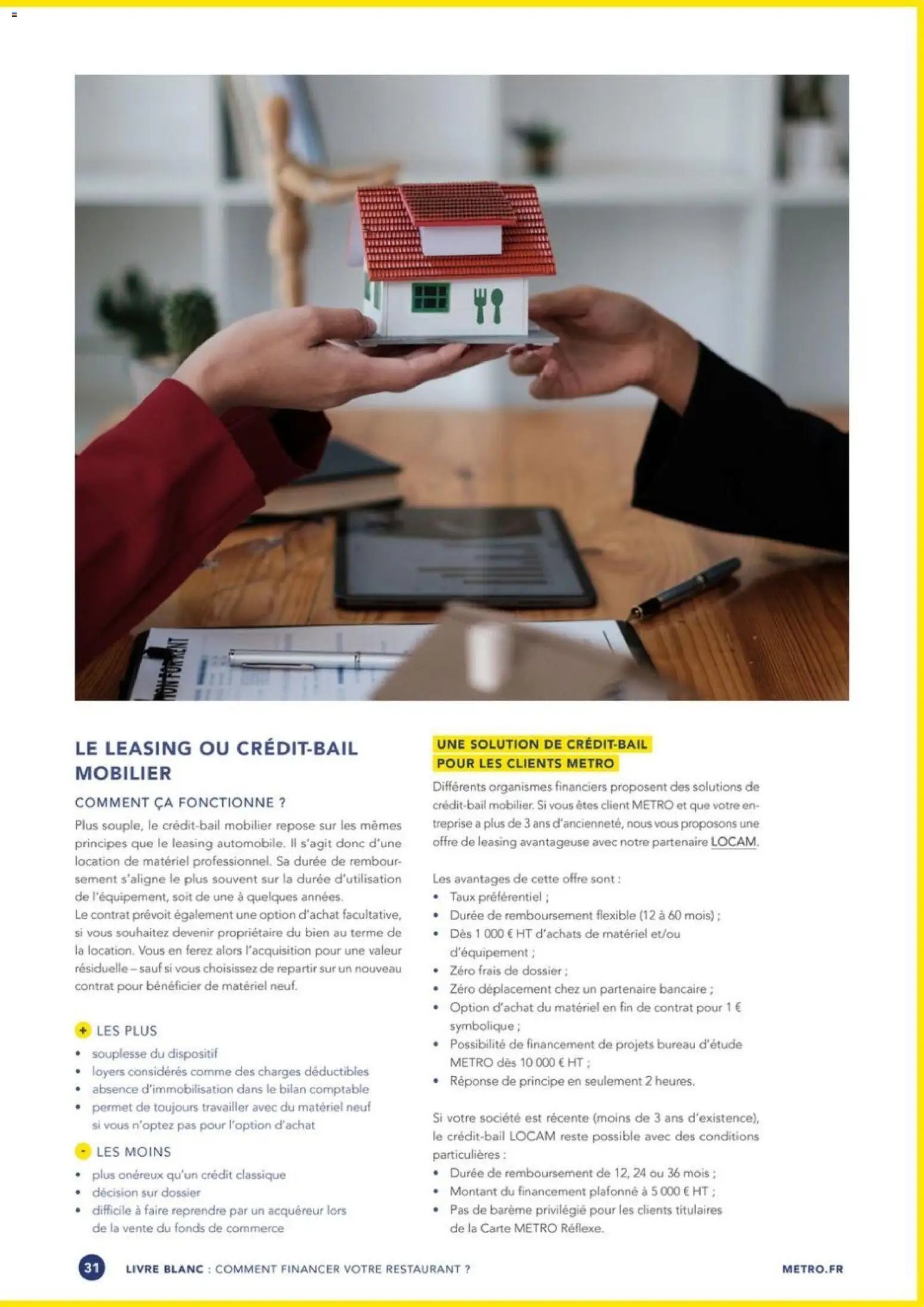 METRO - Guide financer son restaurant