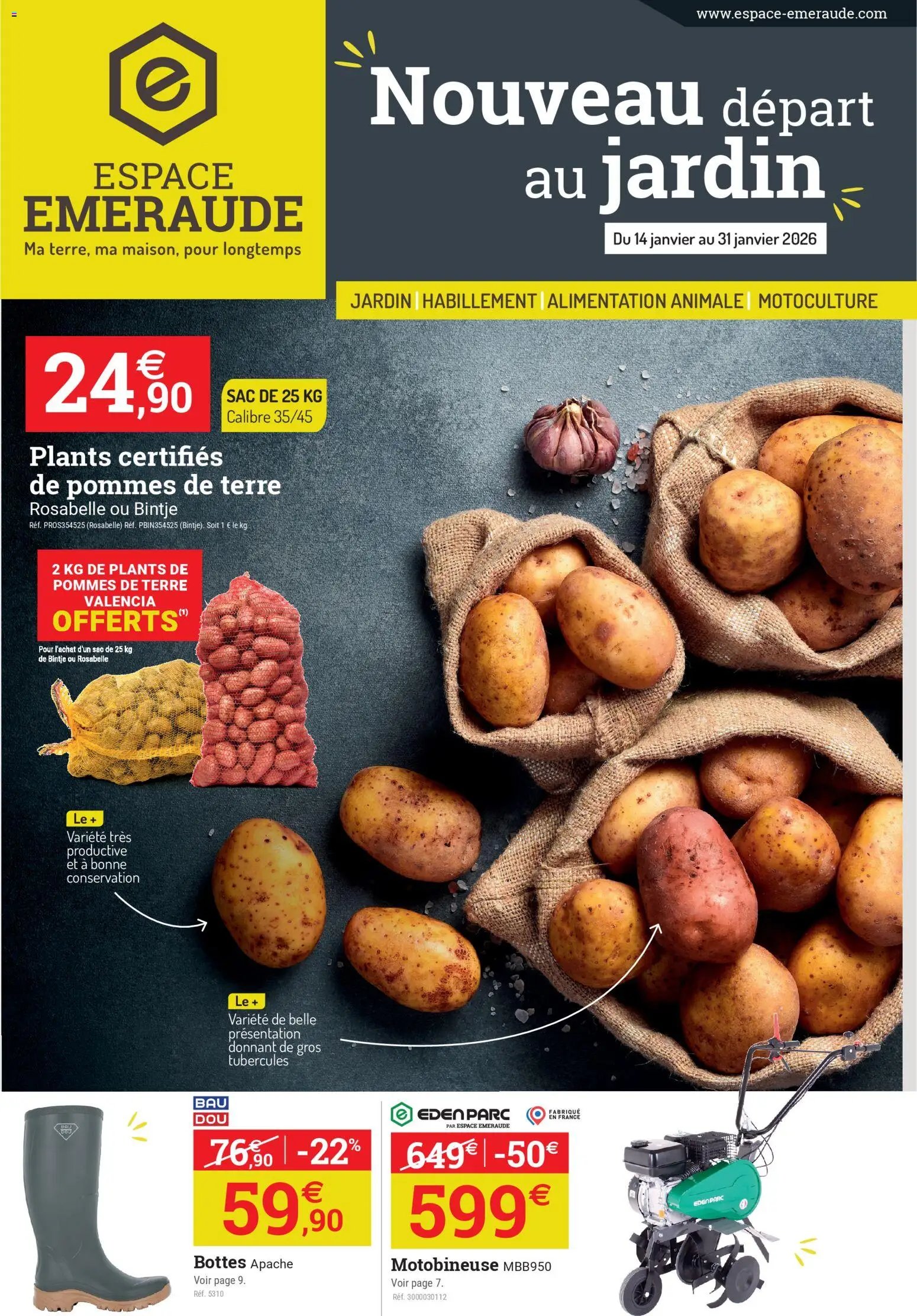 Espace Emeraude catalogue