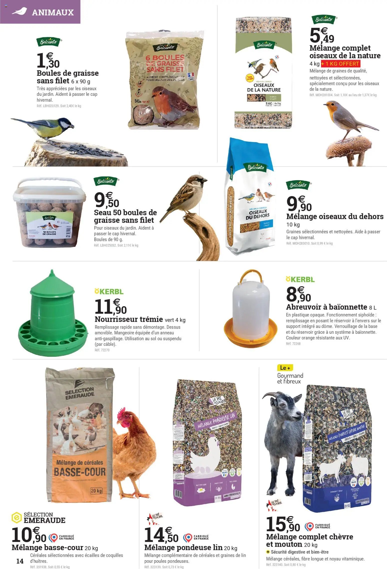 Espace Emeraude catalogue