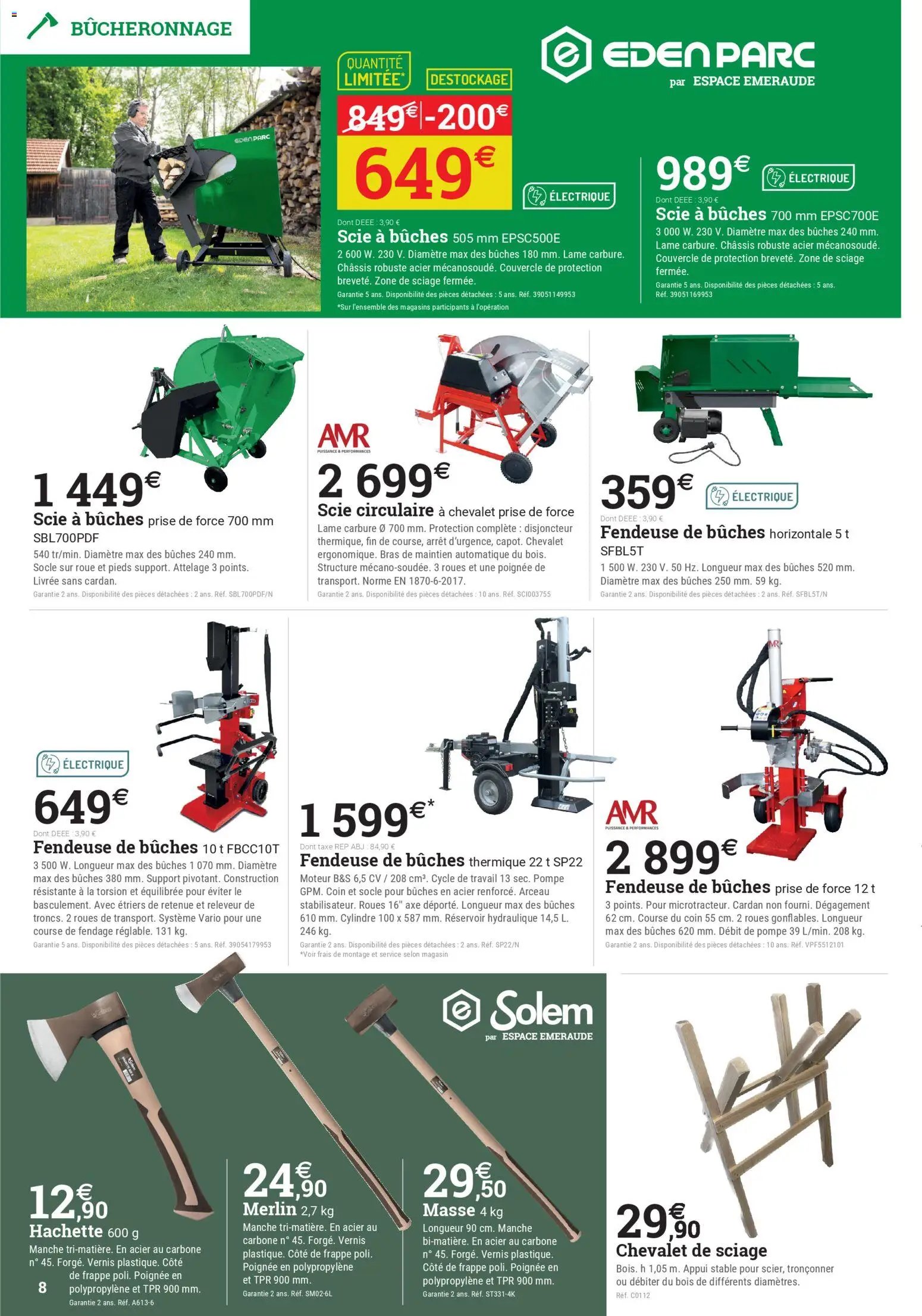 Espace Emeraude catalogue