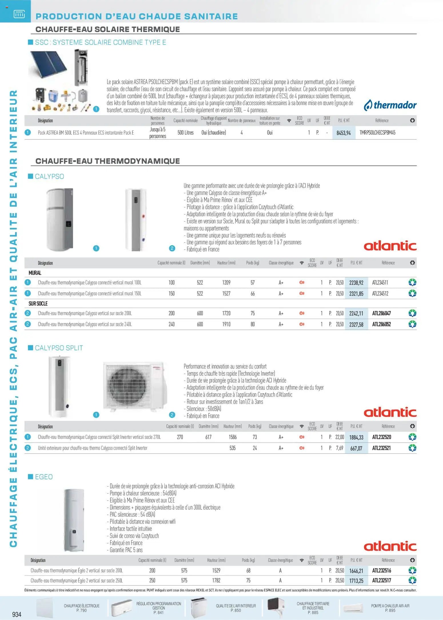 Rexel - Brochure Chauffage Électrique, ECS, PAC AIR-AIR Et Qualite De L´Air Interieur (2025-11-18 - 2026-12-31)