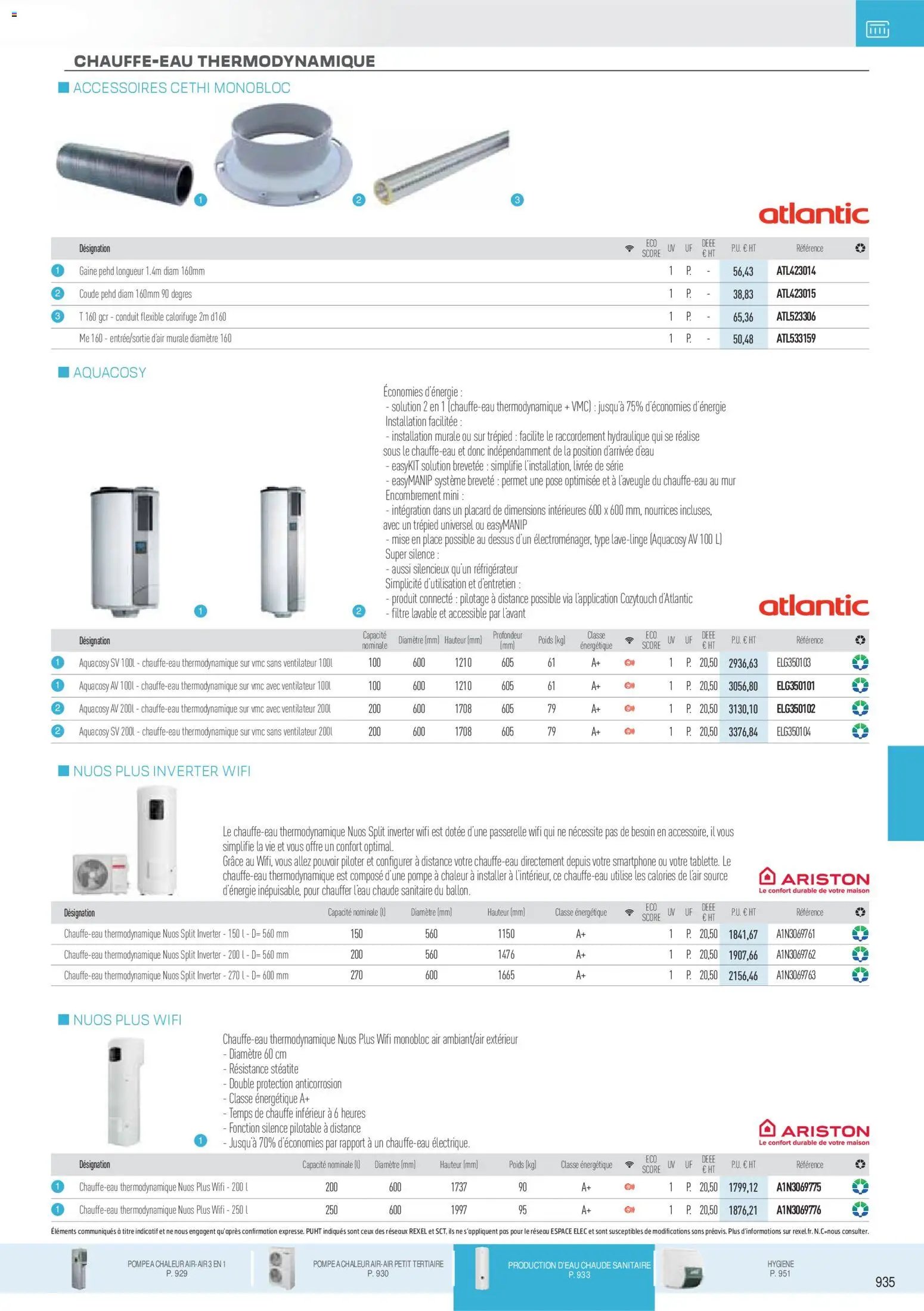 Rexel - Brochure Chauffage Électrique, ECS, PAC AIR-AIR Et Qualite De L´Air Interieur (2025-11-18 - 2026-12-31)