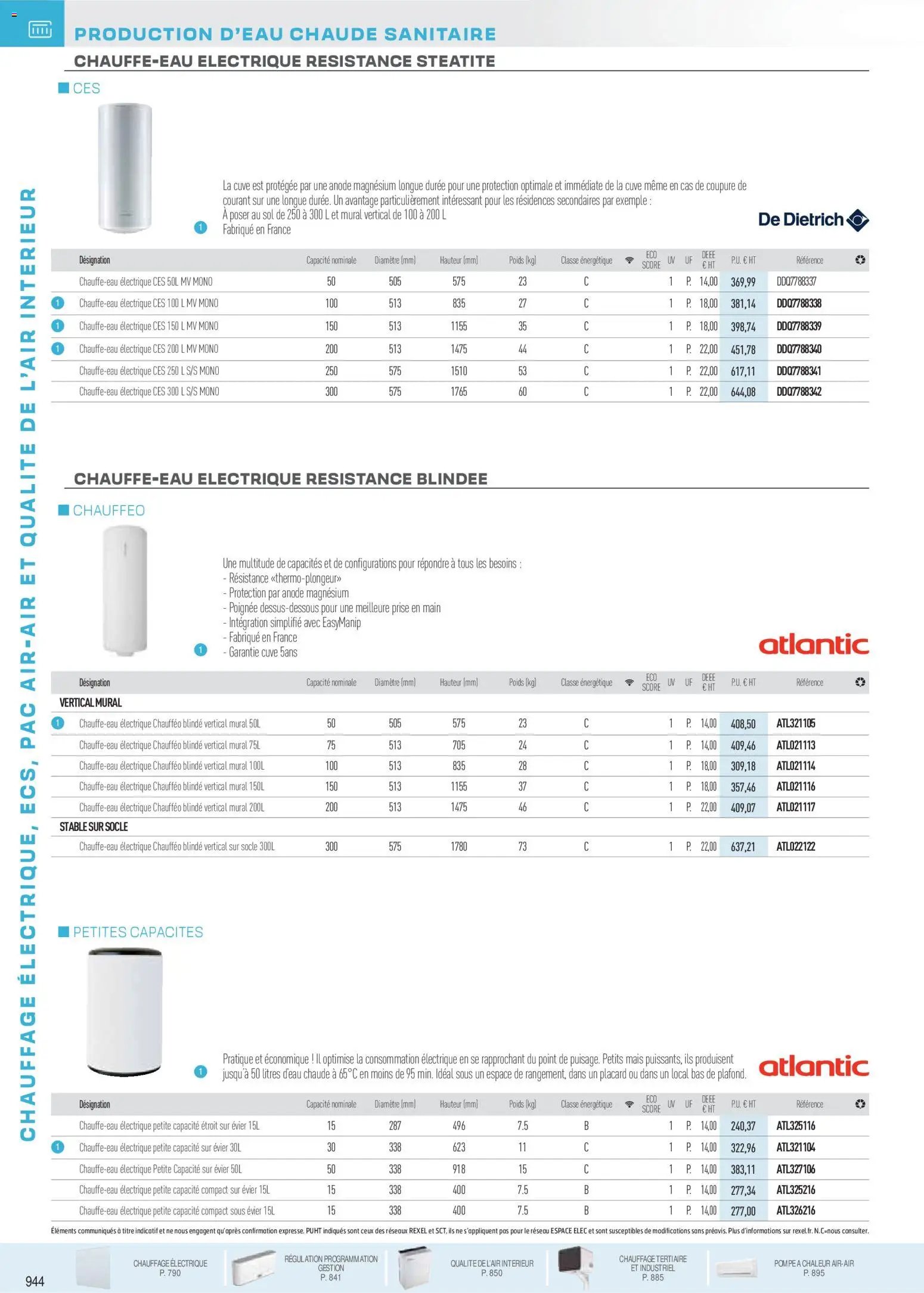 Rexel - Brochure Chauffage Électrique, ECS, PAC AIR-AIR Et Qualite De L´Air Interieur (2025-11-18 - 2026-12-31)