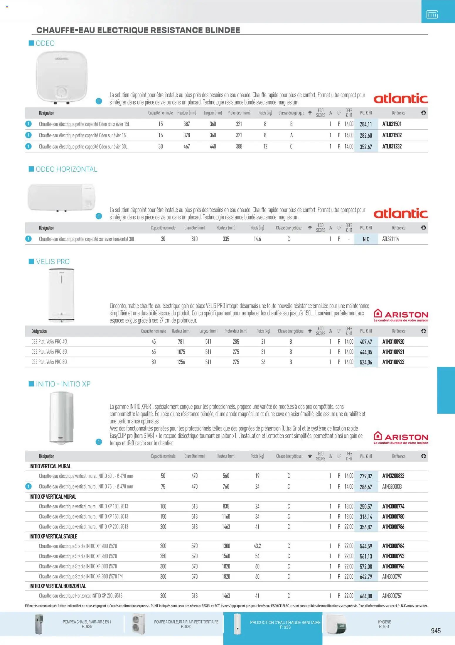 Rexel - Brochure Chauffage Électrique, ECS, PAC AIR-AIR Et Qualite De L´Air Interieur (2025-11-18 - 2026-12-31)