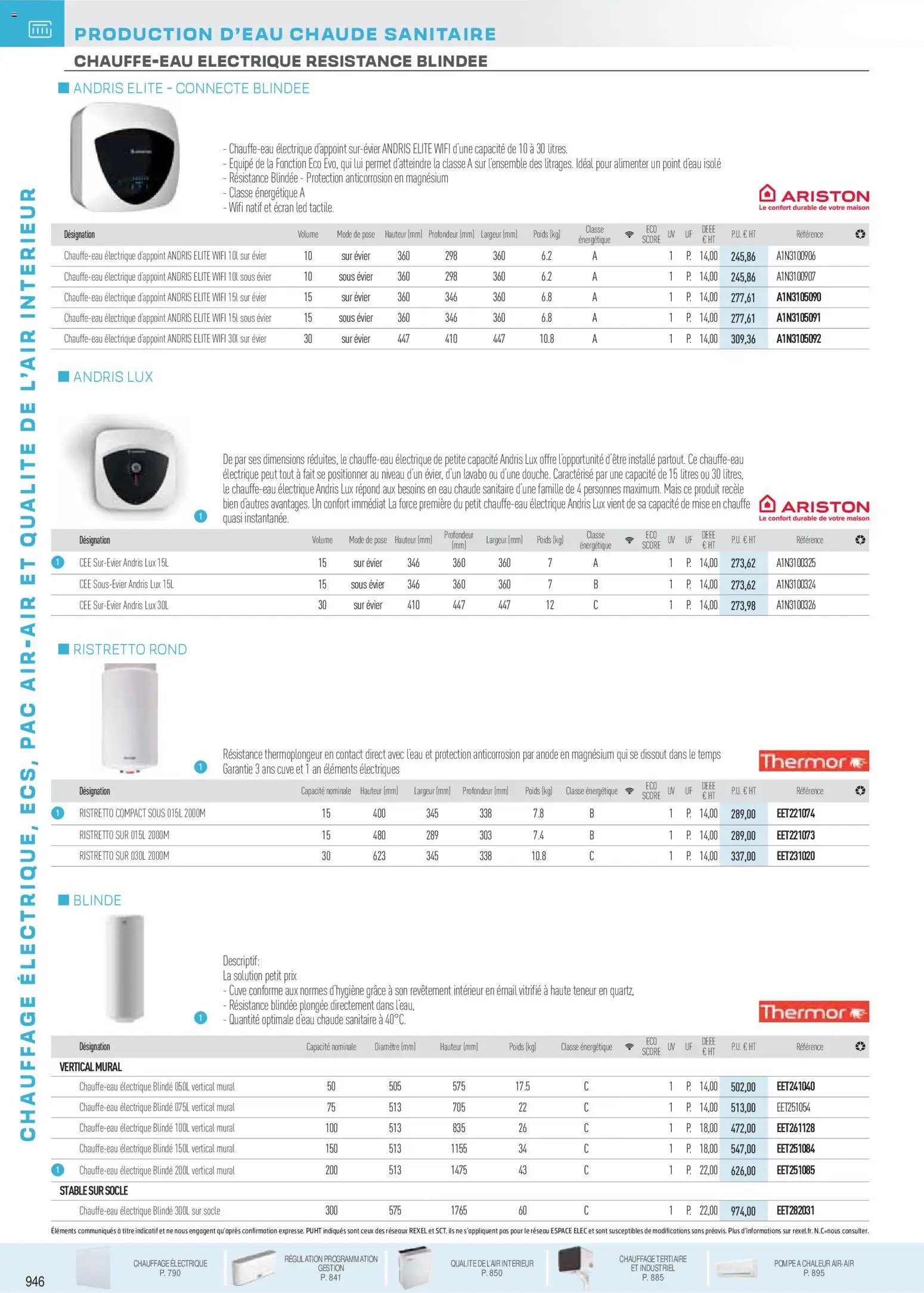 Rexel - Brochure Chauffage Électrique, ECS, PAC AIR-AIR Et Qualite De L´Air Interieur (2025-11-18 - 2026-12-31)