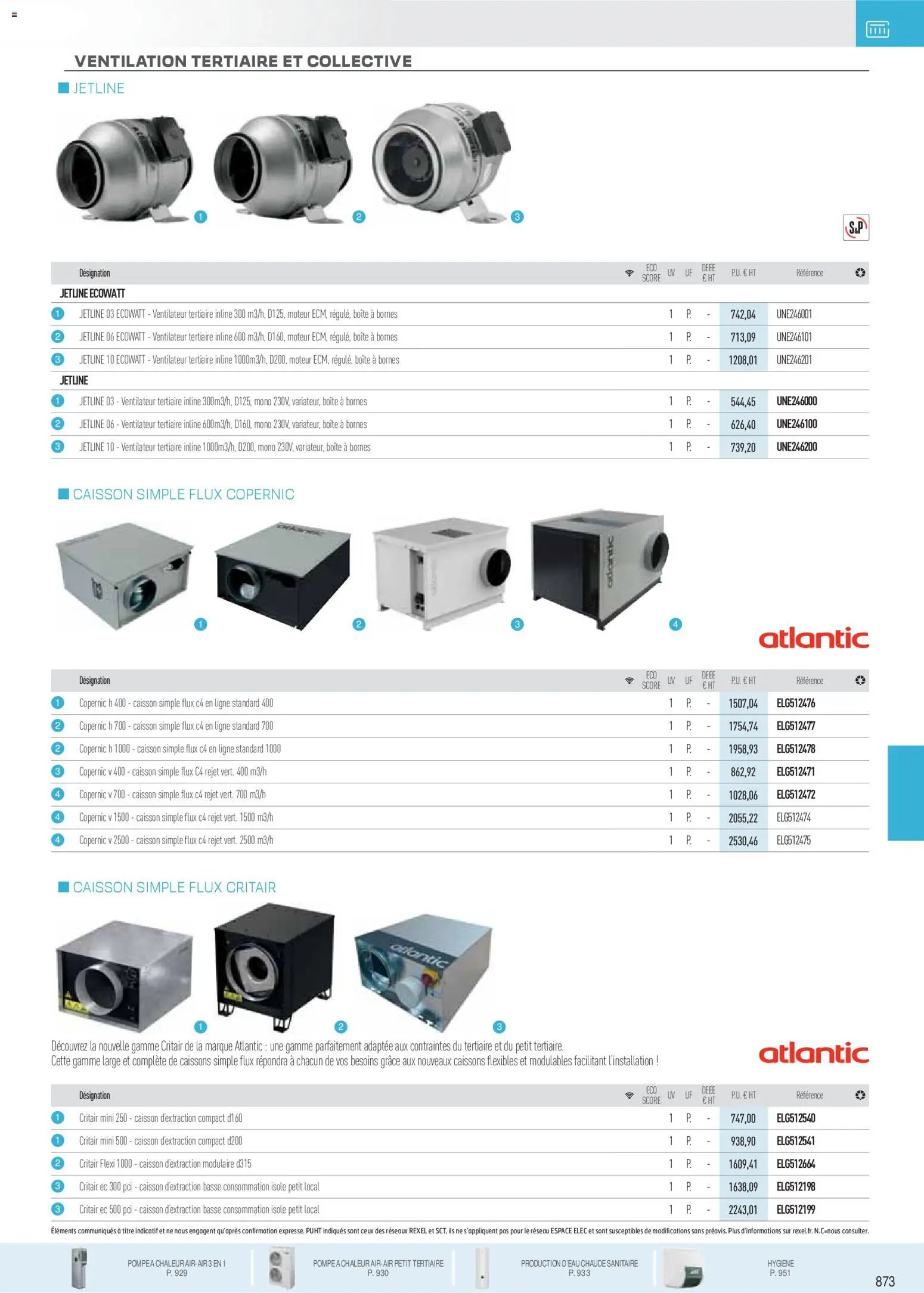 Rexel - Brochure Chauffage Électrique, ECS, PAC AIR-AIR Et Qualite De L´Air Interieur (2025-11-18 - 2026-12-31)