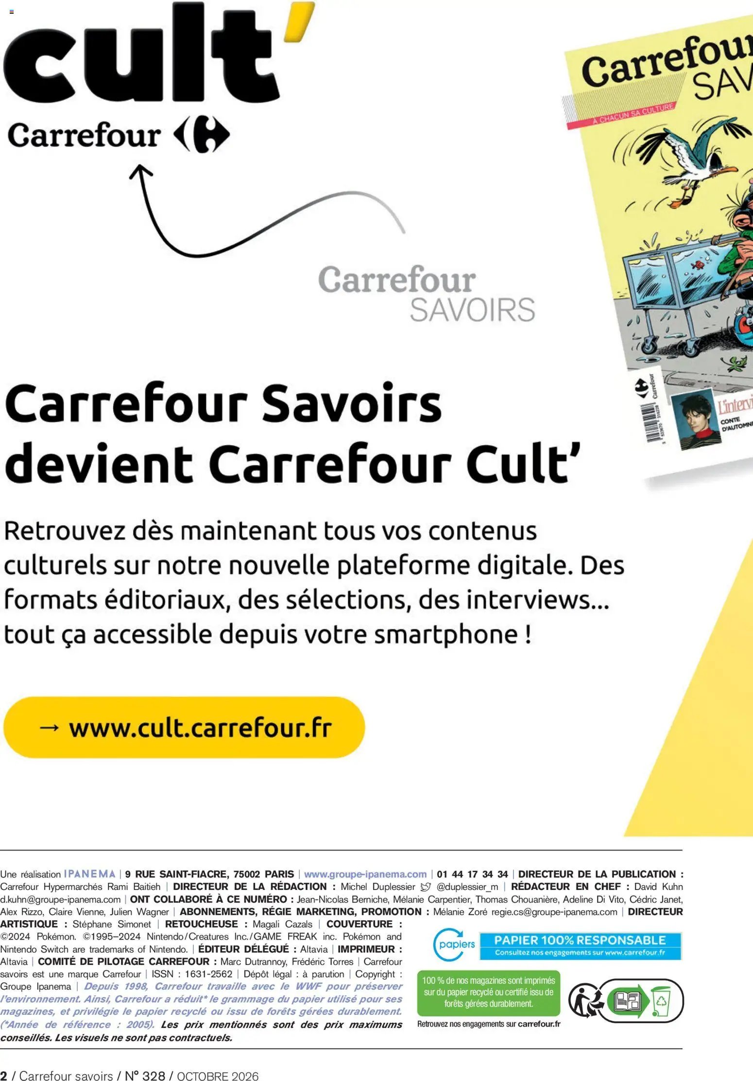 Carrefour contact Magazine