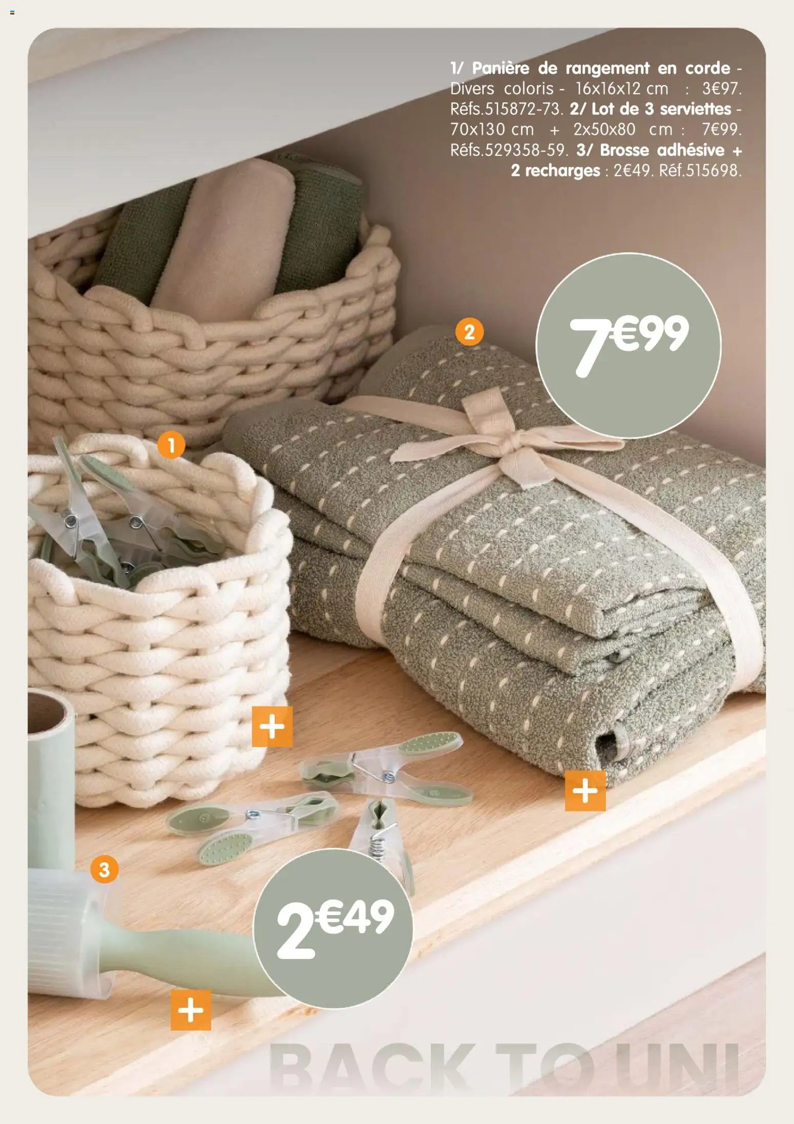 B&M catalogue back to uni