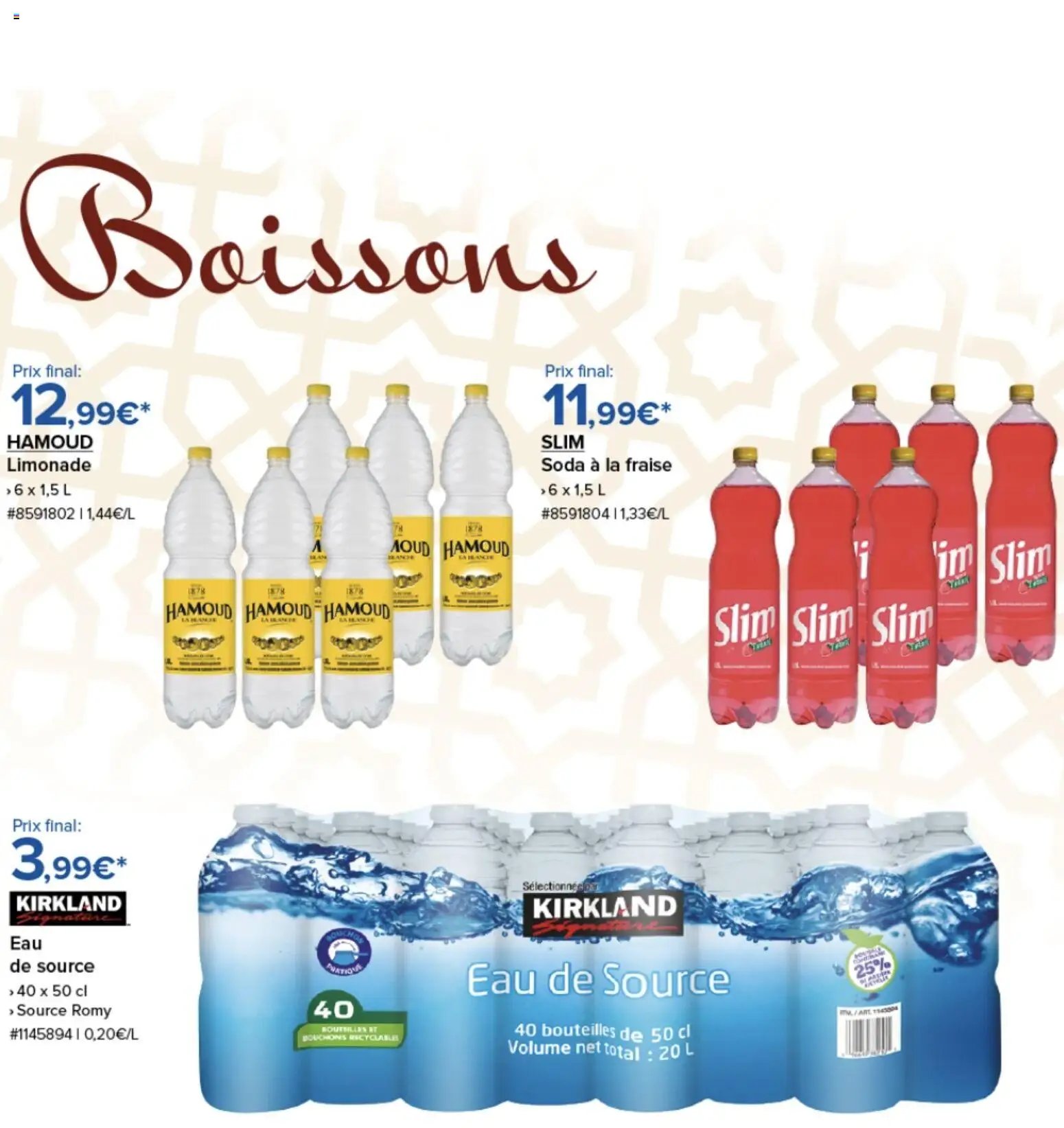 Costco Saveurs d'Orient mars 2026 