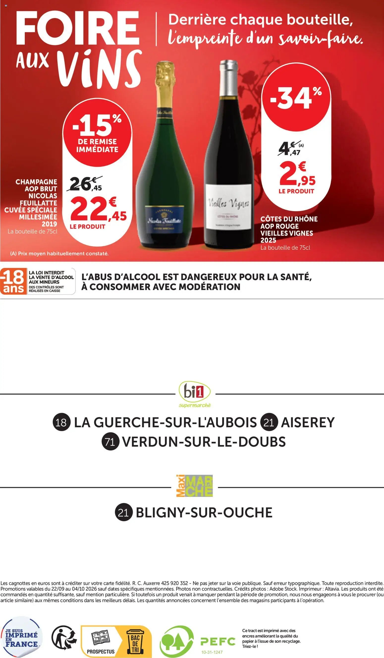 bi1 Foire aux vins Maxi marché