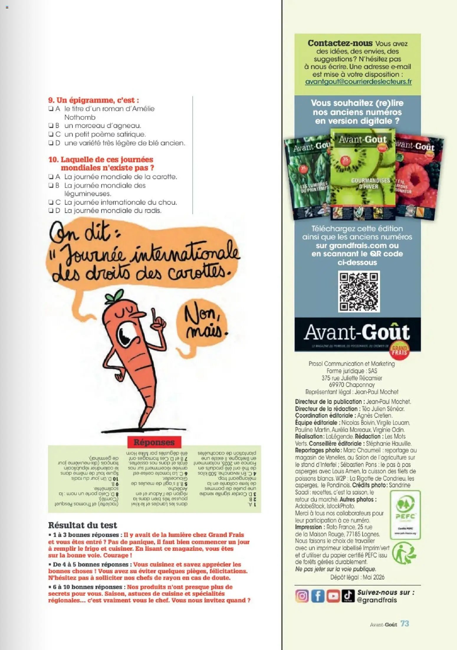 Grand Frais catalogue