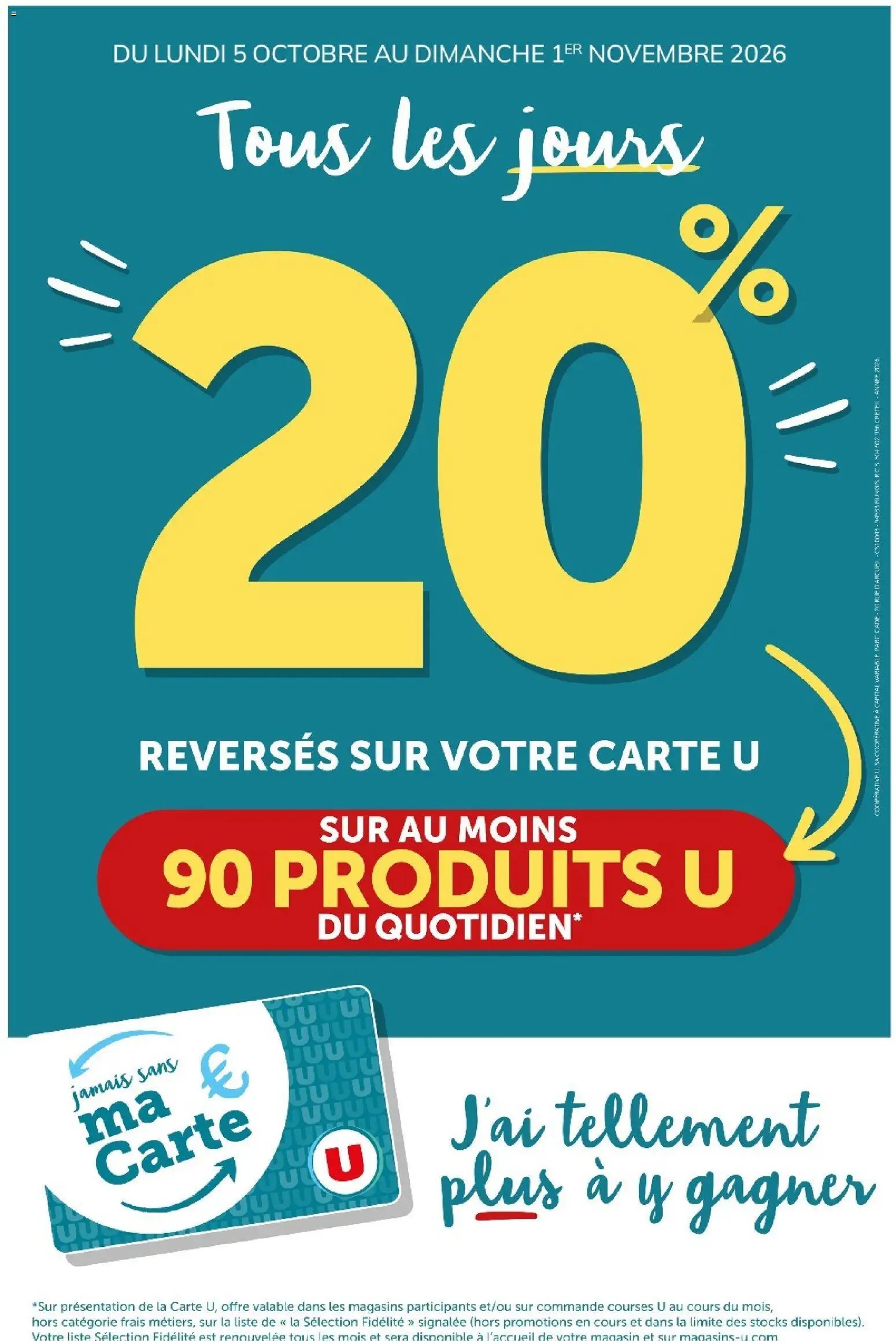 U Express - Ma sélection Carte U Octobre