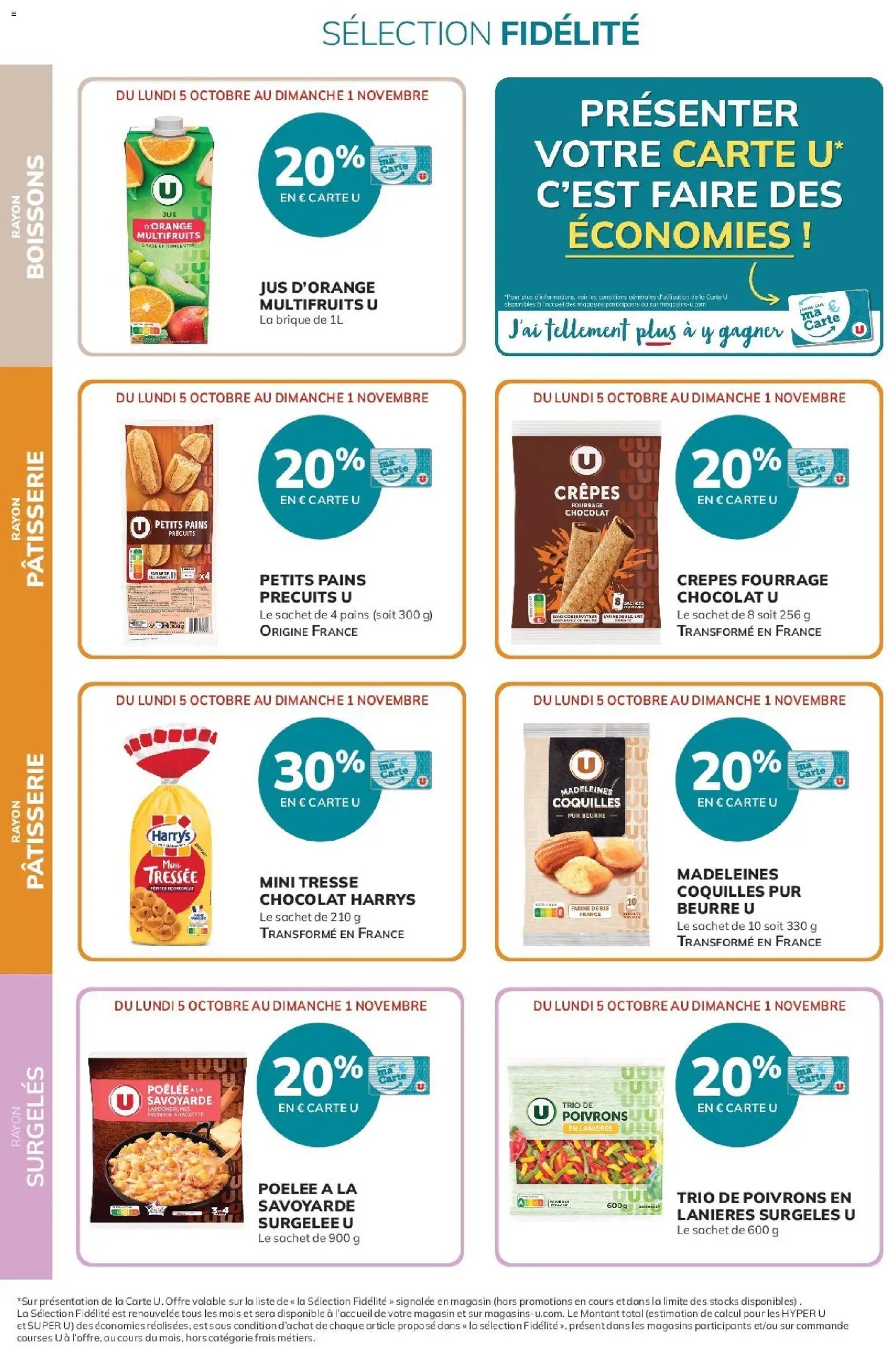 U Express - Ma sélection Carte U Octobre