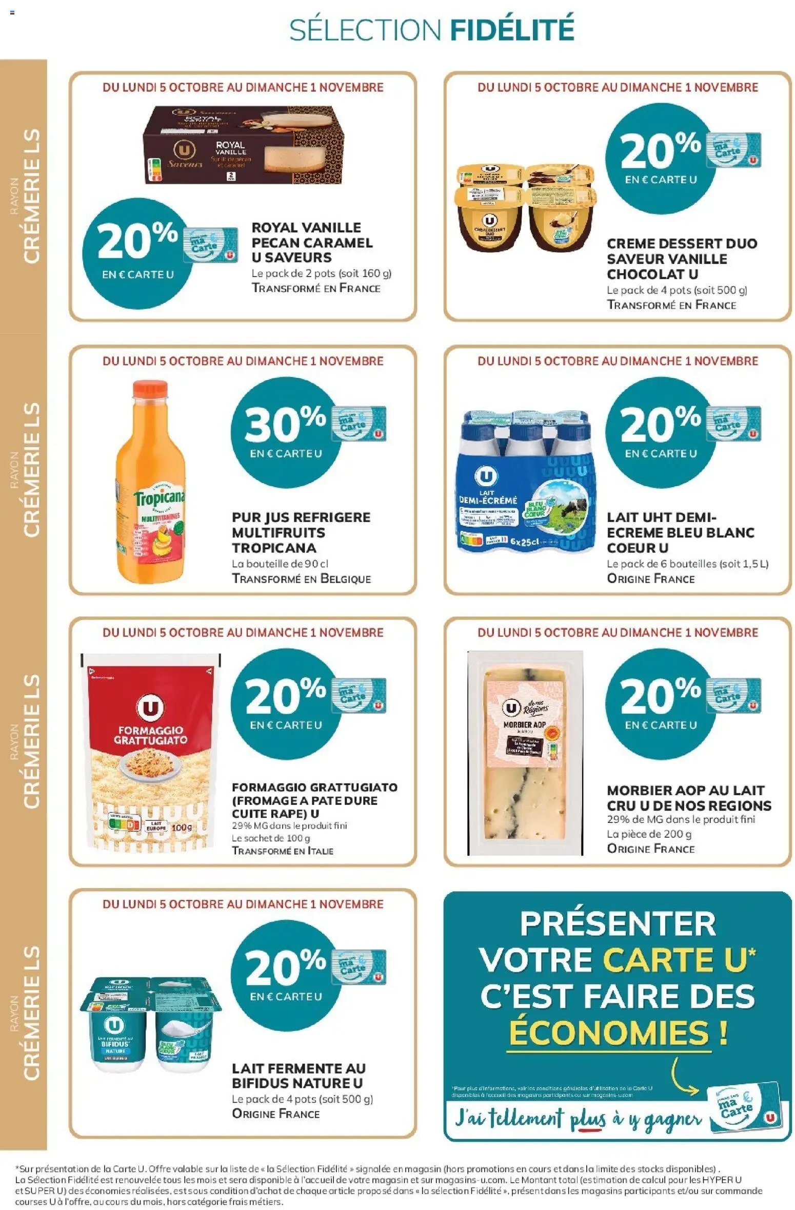 U Express - Ma sélection Carte U Octobre