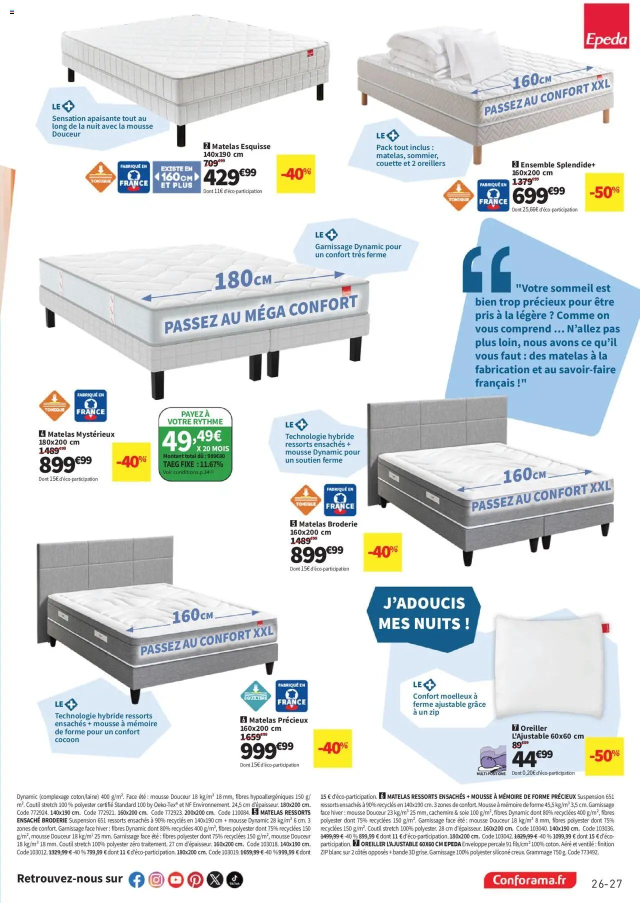 Conforama Guide Literie 2025 (2025-06-10 - 2025-12-31)